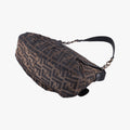 B bag zucca Brown×Black Canvas×Leather 8BR551 2373-8BR551-MTC-069Bバッグ ズッカ ブラウン×ブラック キャンバス×レザー 8BR551 2373-8BR551-MTC-069