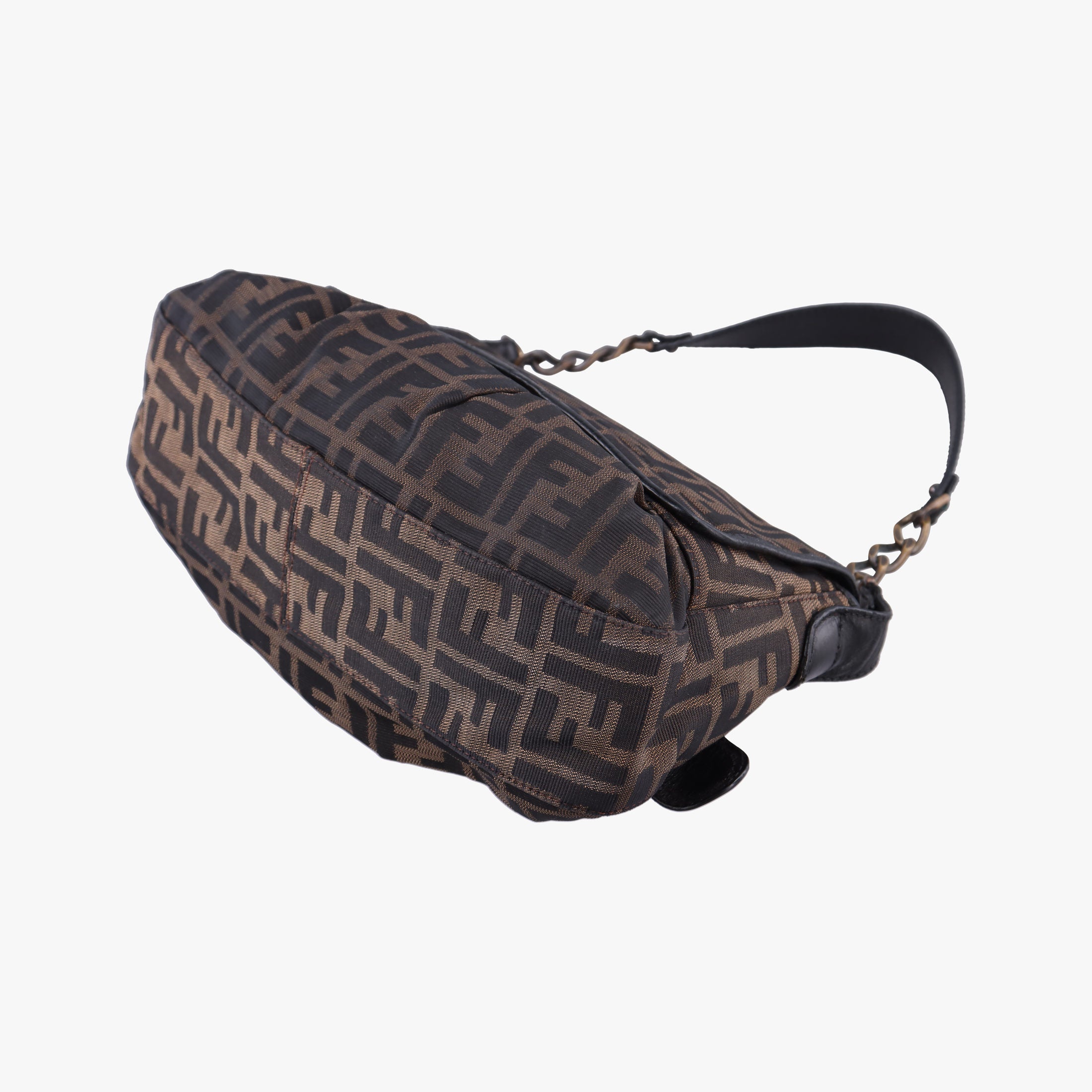 B bag zucca Brown×Black Canvas×Leather 8BR551 2373-8BR551-MTC-069Bバッグ ズッカ ブラウン×ブラック キャンバス×レザー 8BR551 2373-8BR551-MTC-069
