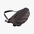 B bag zucca Brown×Black Canvas×Leather 8BR551 2373-8BR551-MTC-069Bバッグ ズッカ ブラウン×ブラック キャンバス×レザー 8BR551 2373-8BR551-MTC-069