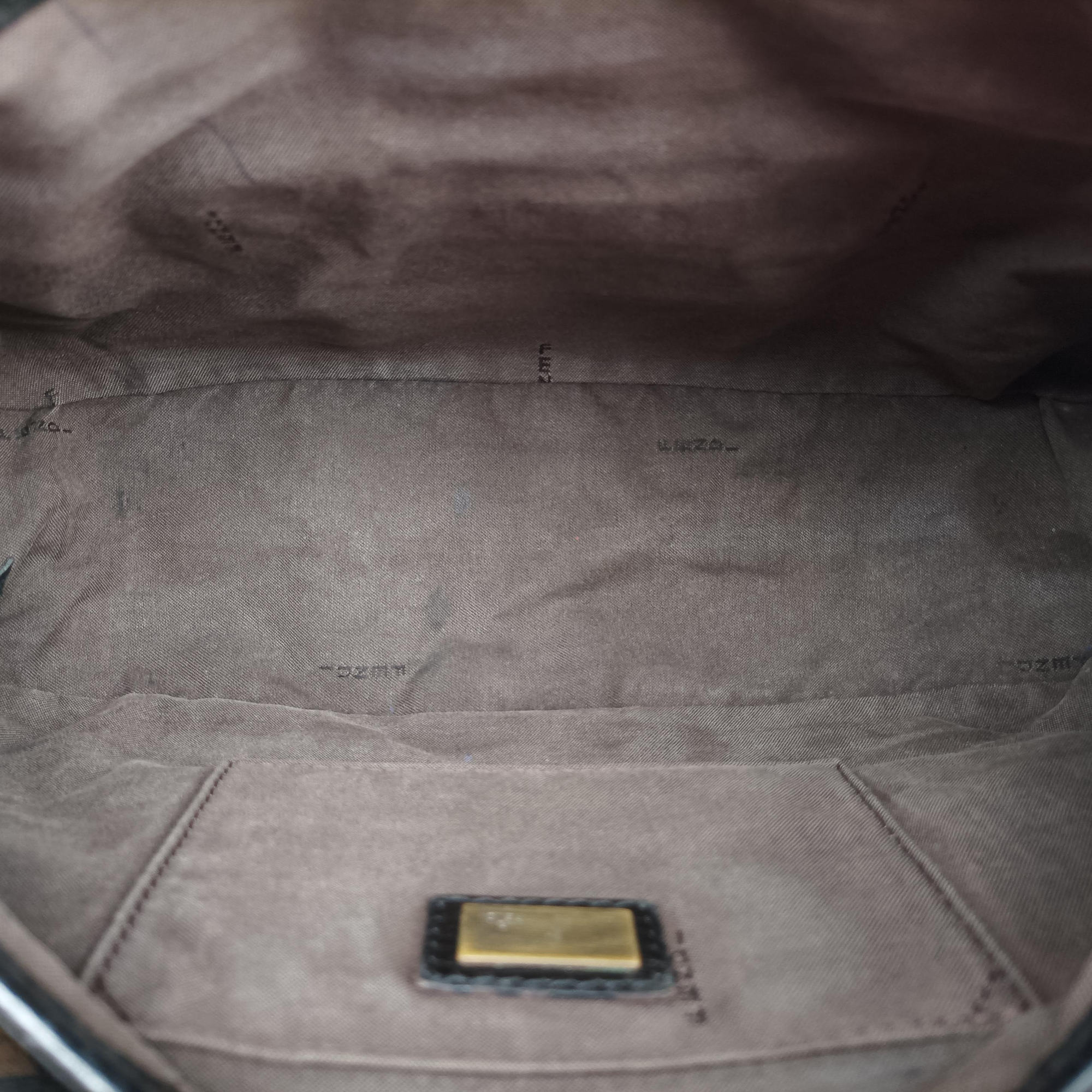 B bag zucca Brown×Black Canvas×Leather 8BR551 2373-8BR551-MTC-069Bバッグ ズッカ ブラウン×ブラック キャンバス×レザー 8BR551 2373-8BR551-MTC-069