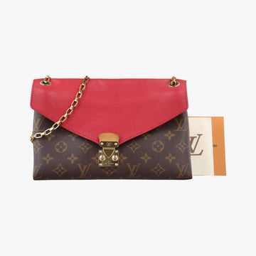PALLAS Chain Brown×CERISE Monogram Canvas×calf leather M41201 CA4196パラス チェーン モノグラム/ブラウン×スリーズ モノグラムキャンバス×カーフレザー M41201 CA4196