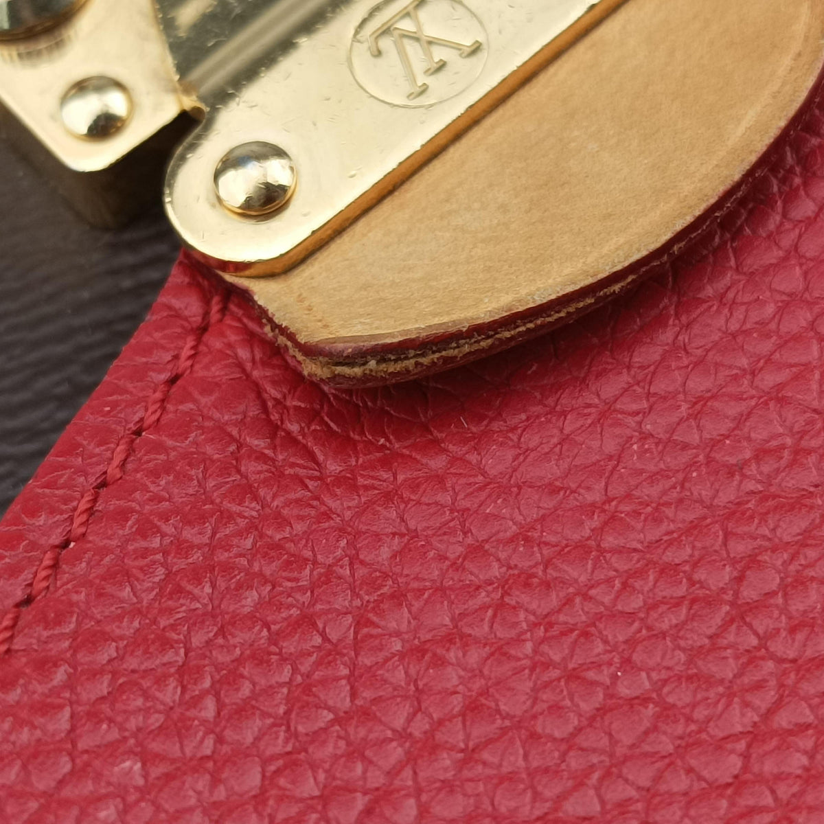 PALLAS Chain Brown×CERISE Monogram Canvas×calf leather M41201 CA4196パラス チェーン モノグラム/ブラウン×スリーズ モノグラムキャンバス×カーフレザー M41201 CA4196