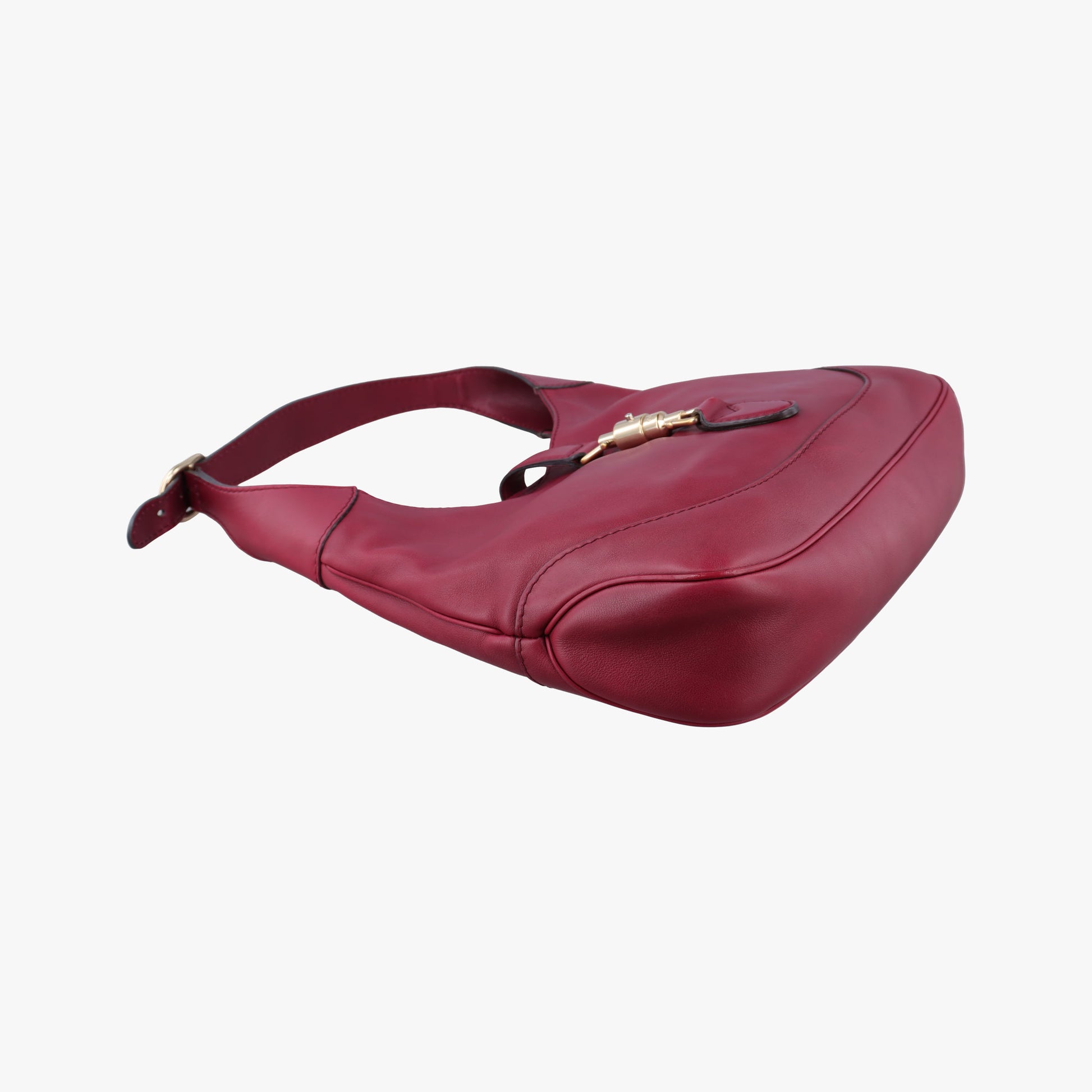 Jackie Flora Hobo Burgundy Leather 277520 D010195941ニュージャッキー ワインレッド レザー 277520 D010195941