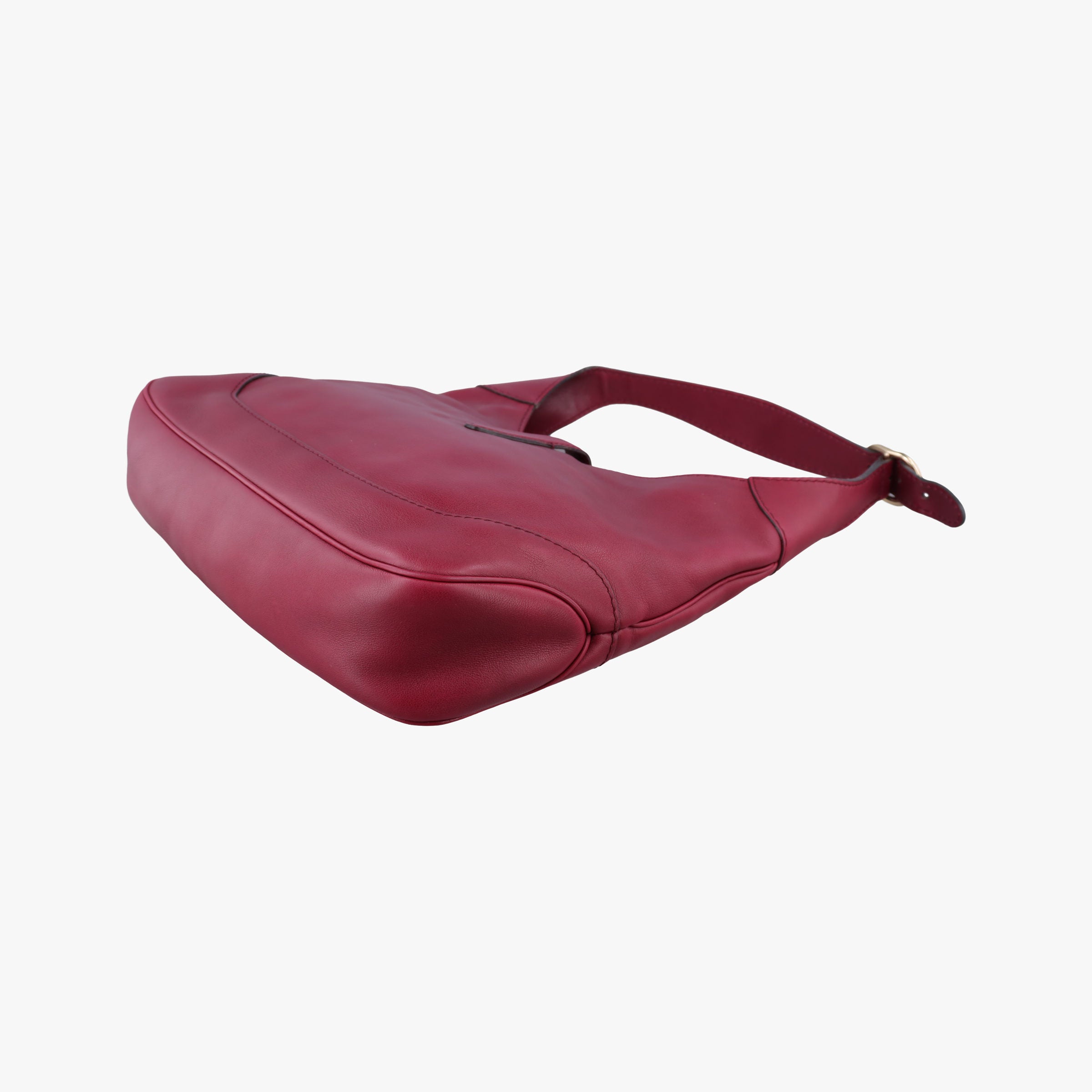 Jackie Flora Hobo Burgundy Leather 277520 D010195941ニュージャッキー ワインレッド レザー 277520 D010195941