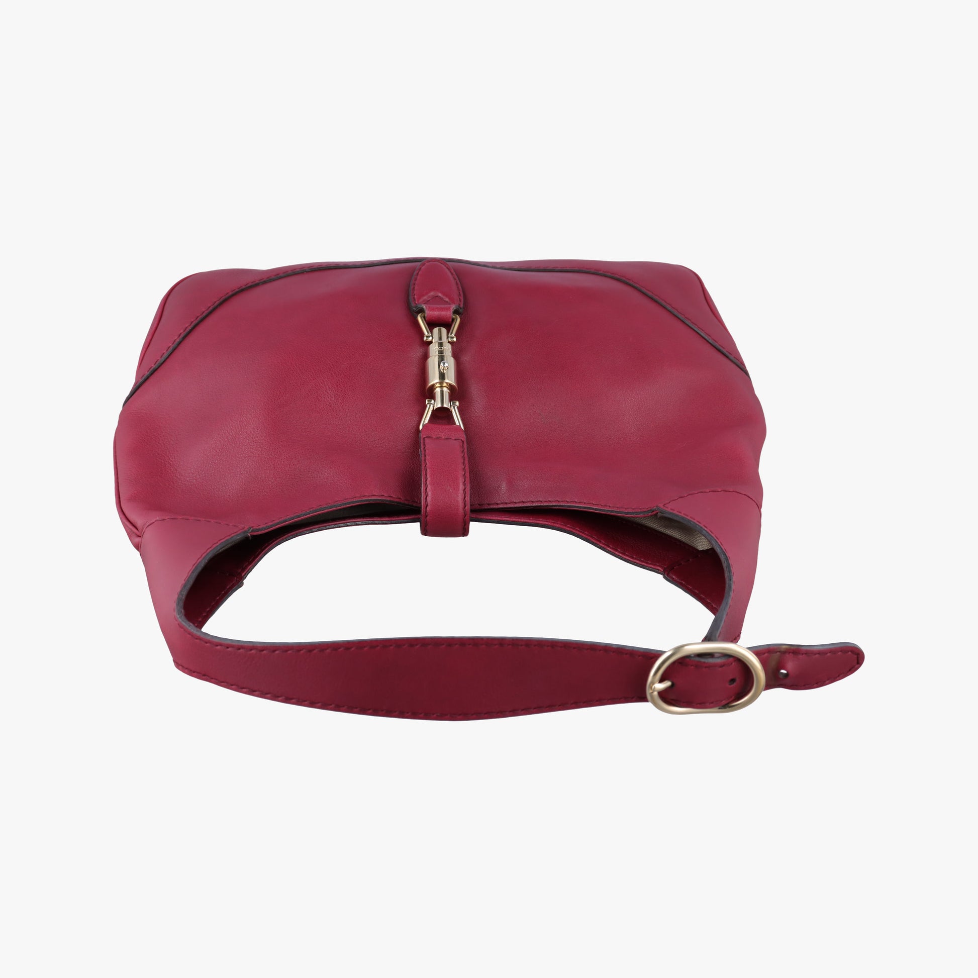 Jackie Flora Hobo Burgundy Leather 277520 D010195941ニュージャッキー ワインレッド レザー 277520 D010195941