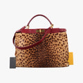 PEEKABOO Large Brown × Red pony hair× Leather 8BN210 8BN210-GXE-119-2372ピーカブー ラージ ブラウン xレッド ハラコ xレザー 8BN210 8BN210-GXE-119-2372