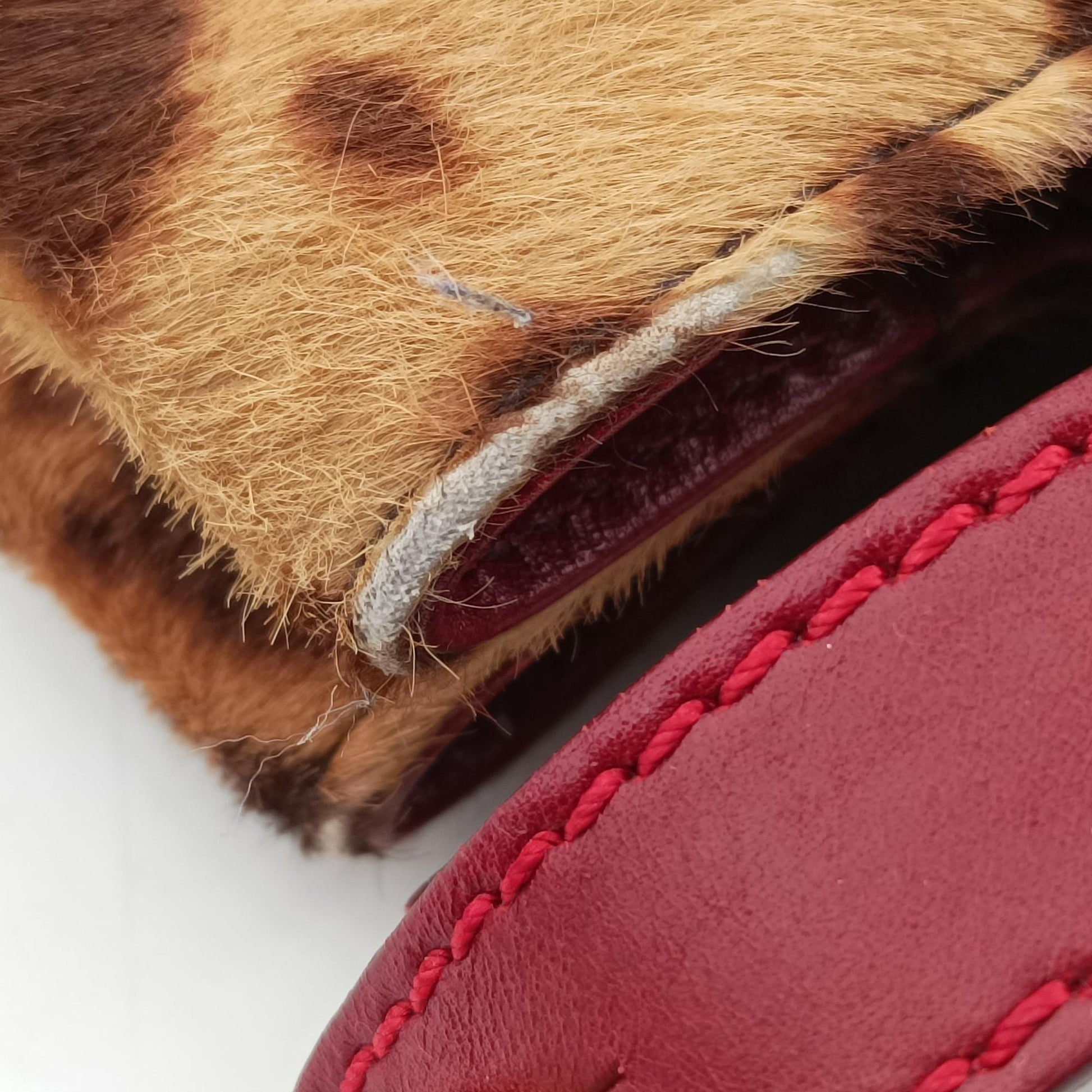 PEEKABOO Large Brown × Red pony hair× Leather 8BN210 8BN210-GXE-119-2372ピーカブー ラージ ブラウン xレッド ハラコ xレザー 8BN210 8BN210-GXE-119-2372