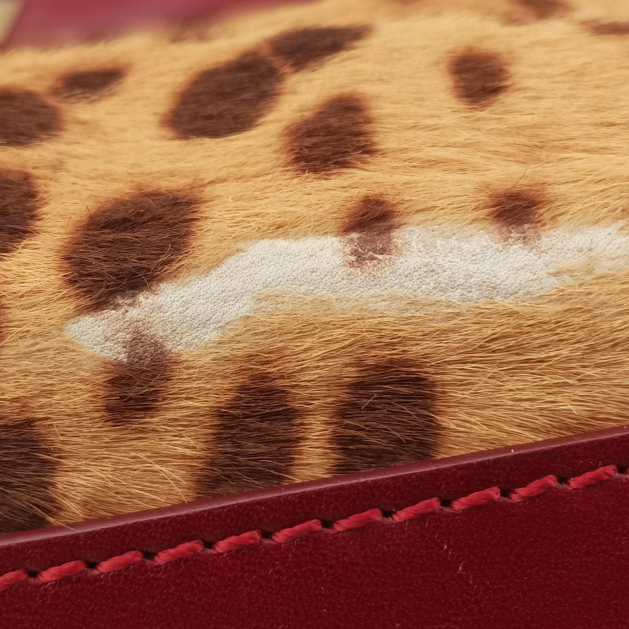 PEEKABOO Large Brown × Red pony hair× Leather 8BN210 8BN210-GXE-119-2372ピーカブー ラージ ブラウン xレッド ハラコ xレザー 8BN210 8BN210-GXE-119-2372