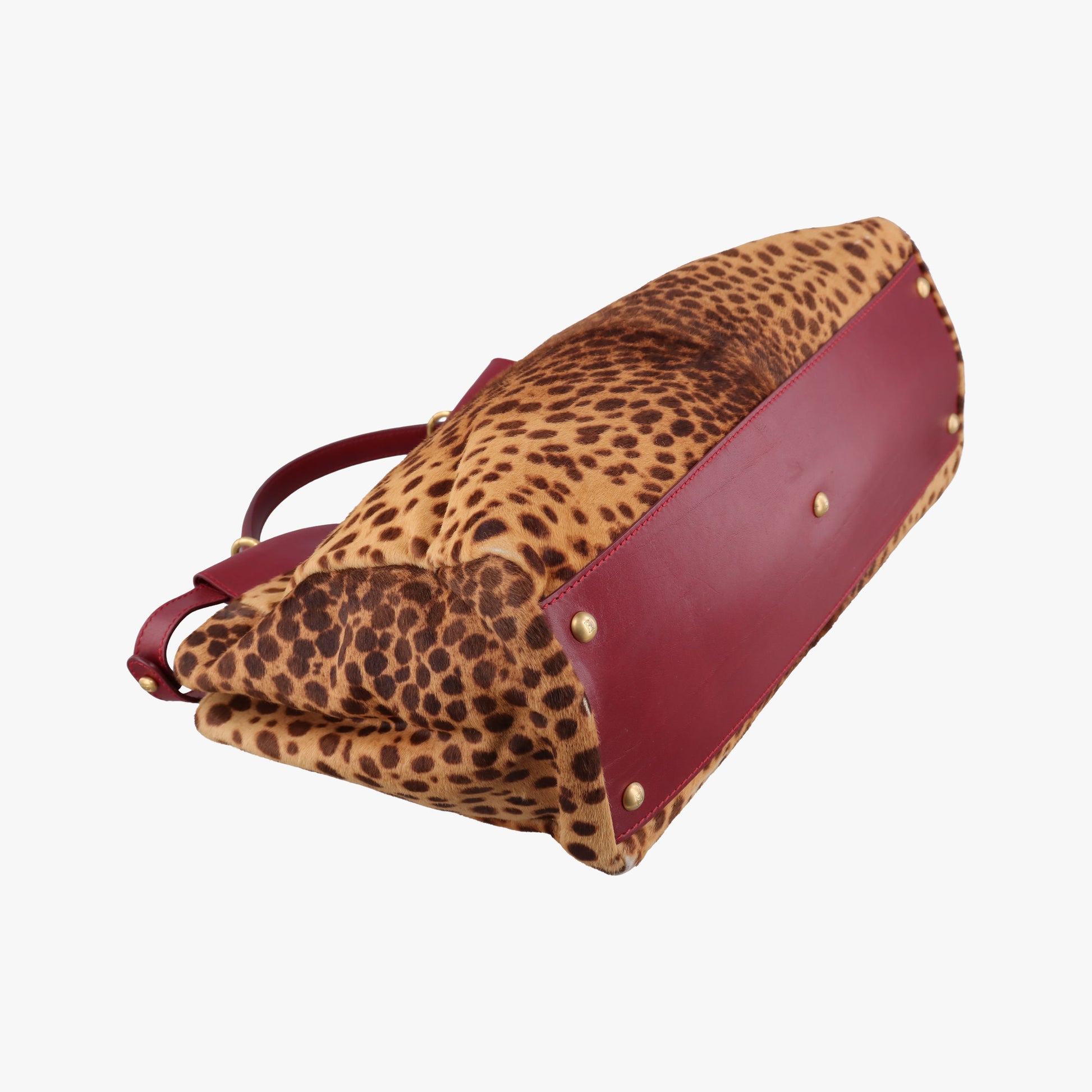 PEEKABOO Large Brown × Red pony hair× Leather 8BN210 8BN210-GXE-119-2372ピーカブー ラージ ブラウン xレッド ハラコ xレザー 8BN210 8BN210-GXE-119-2372