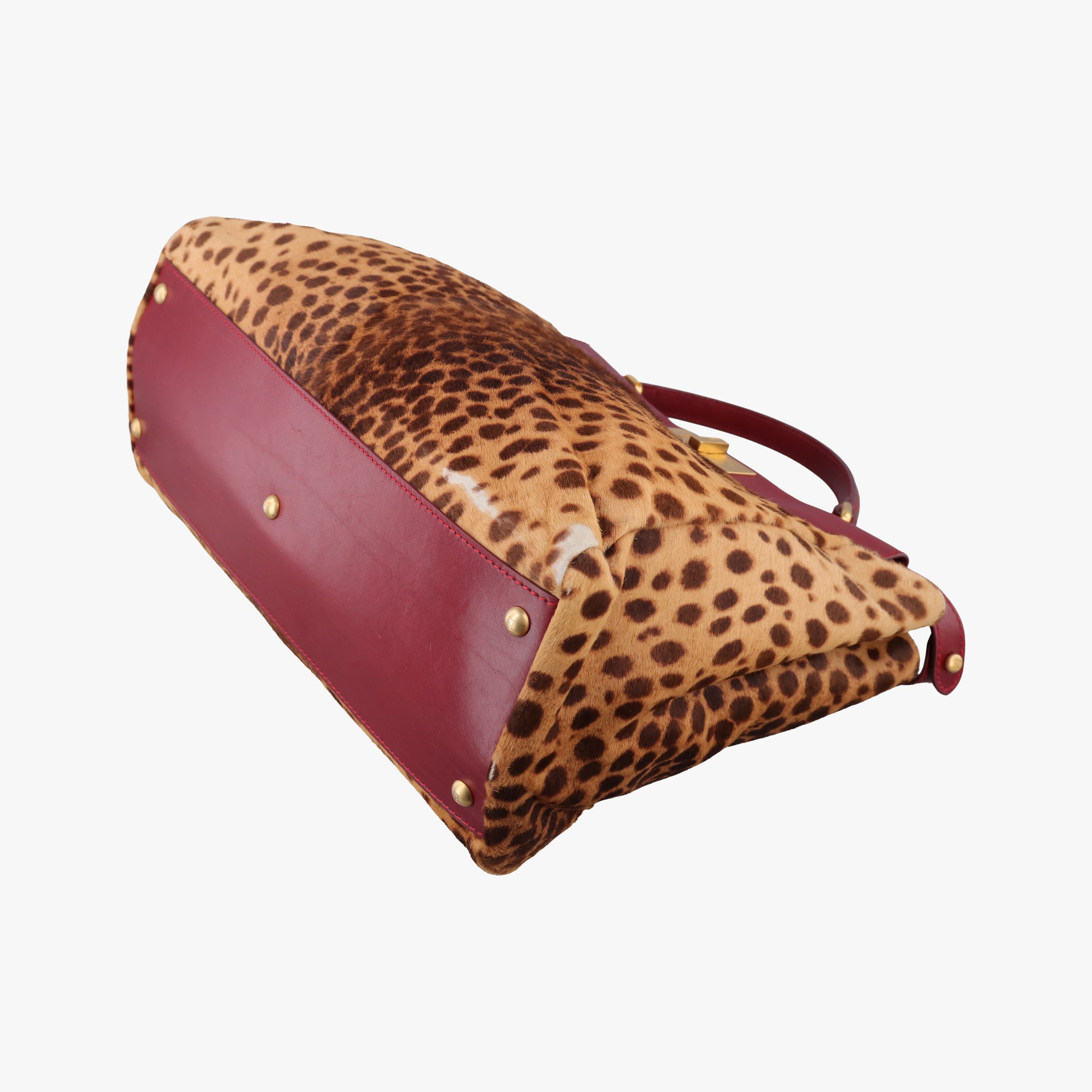 PEEKABOO Large Brown × Red pony hair× Leather 8BN210 8BN210-GXE-119-2372ピーカブー ラージ ブラウン xレッド ハラコ xレザー 8BN210 8BN210-GXE-119-2372