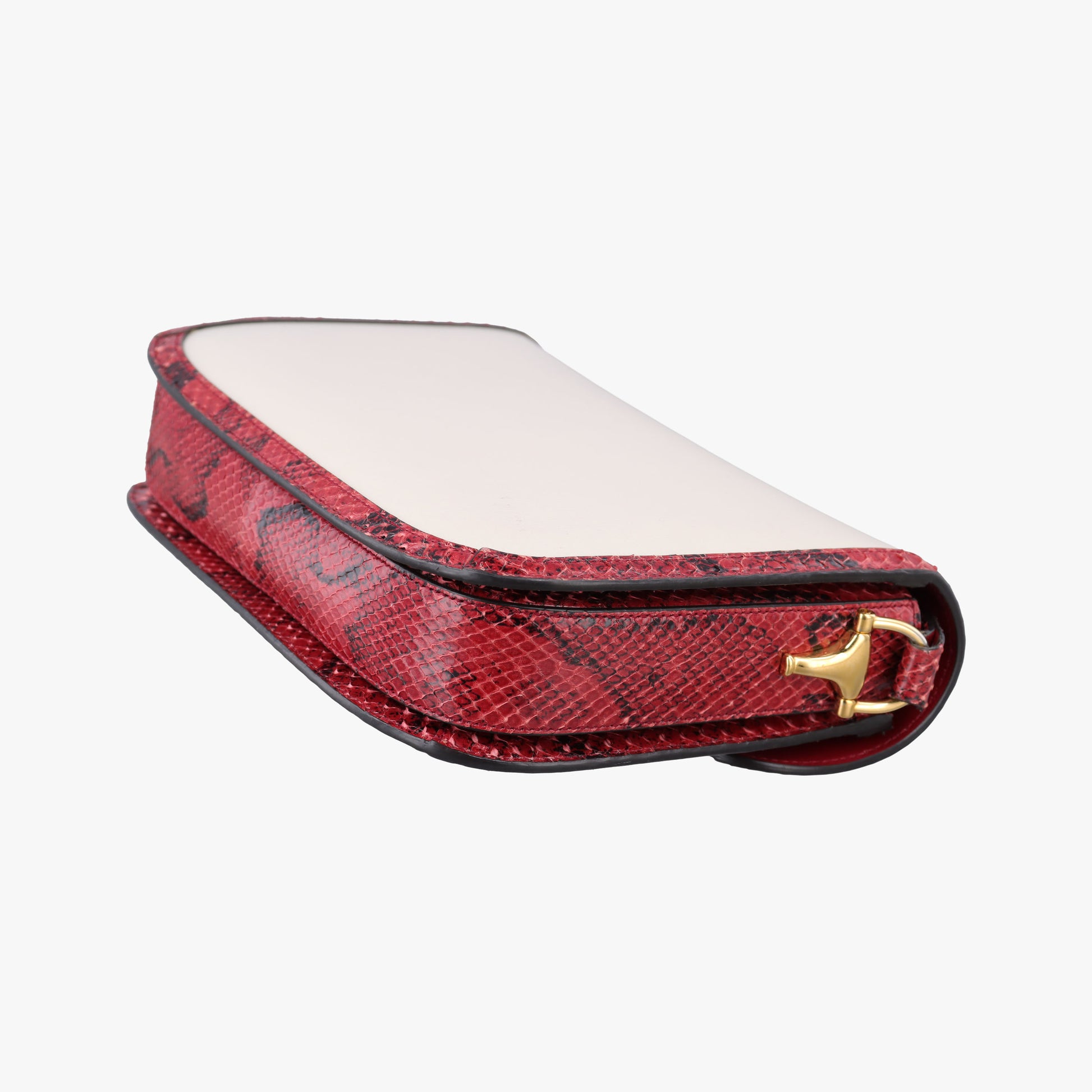 Horsebit 1955 White Leather ásnakeskin 602204 E035232523ホースビット 1955 ホワイト×レッド レザー×ヘビ革 602204 E035232523