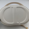 Oval Camera Bag White Leather 43-MA-0253オーバル カメラバッグ ホワイト レザー 43-MA-0253