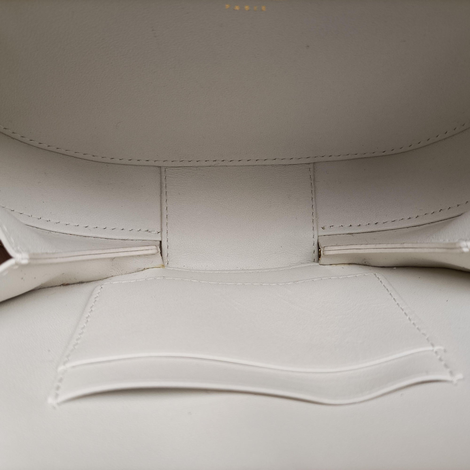 Oval Camera Bag White Leather 43-MA-0253オーバル カメラバッグ ホワイト レザー 43-MA-0253