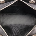 Lady Dior Cannage East West Black Leather 11-MA-1014レディディオール カナージュ イーストウエスト ブラック レザー 11-MA-1014