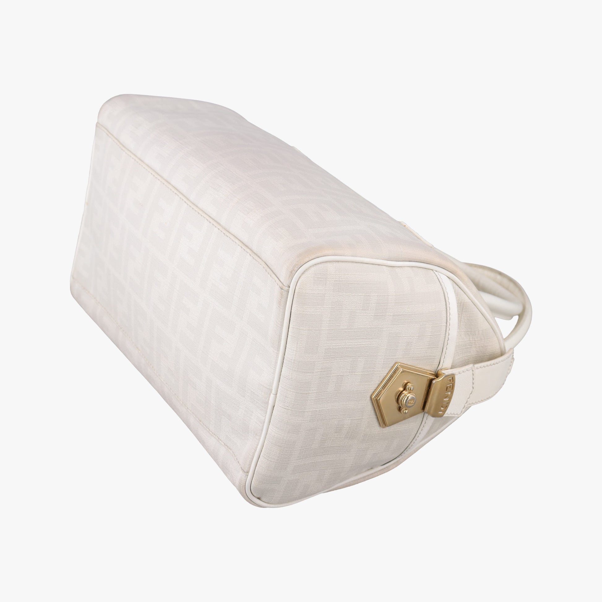 Forever Bauletto White PVC coated canvas 8BL104 8BL104-ANF 108-2384フォーエバー バウレット ホワイト PVCコーティングキャンバス 8BL104 8BL104-ANF 108-2384