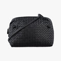 NODINI Intrecciato Black lambskin B03714561Lノディーニ イントレチャート ブラック ラムスキン B03714561L