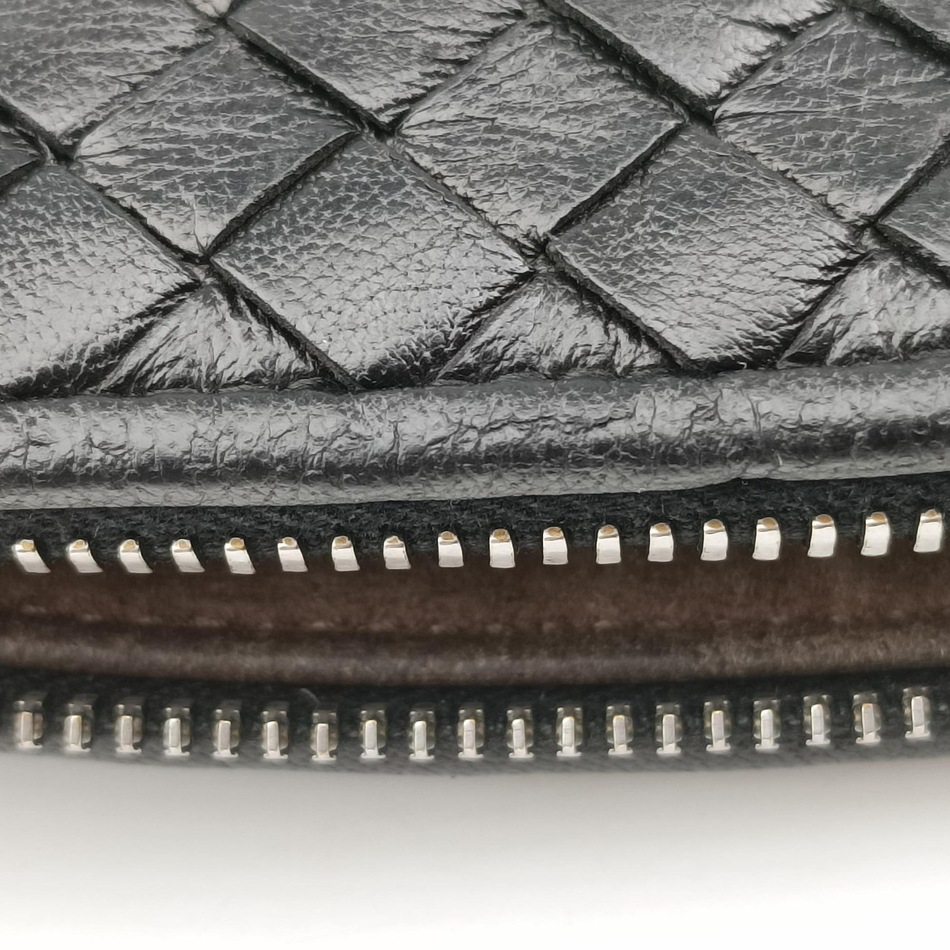 NODINI Intrecciato Black lambskin B03714561Lノディーニ イントレチャート ブラック ラムスキン B03714561L