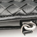 NODINI Intrecciato Black lambskin B03714561Lノディーニ イントレチャート ブラック ラムスキン B03714561L