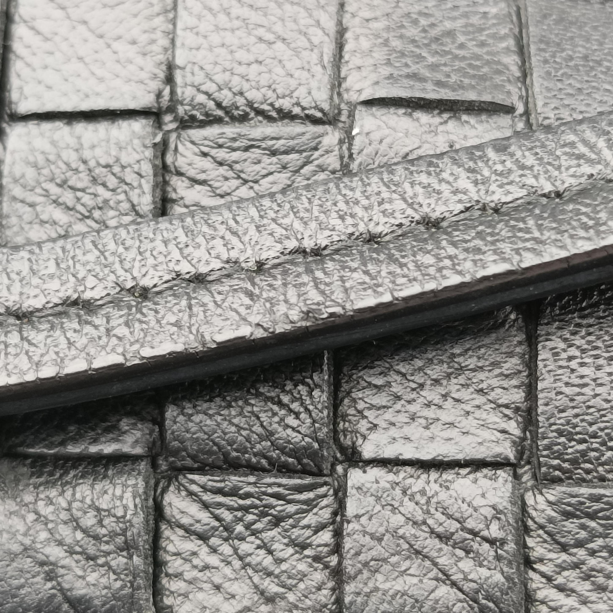 NODINI Intrecciato Black lambskin B03714561Lノディーニ イントレチャート ブラック ラムスキン B03714561L