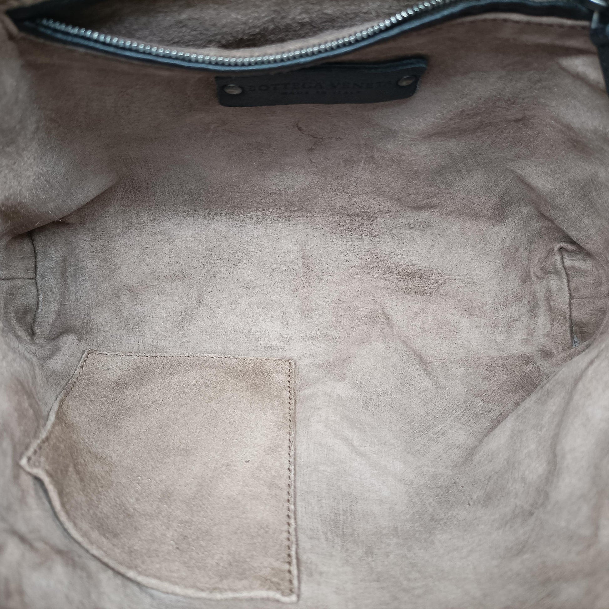 NODINI Intrecciato Black lambskin B03714561Lノディーニ イントレチャート ブラック ラムスキン B03714561L