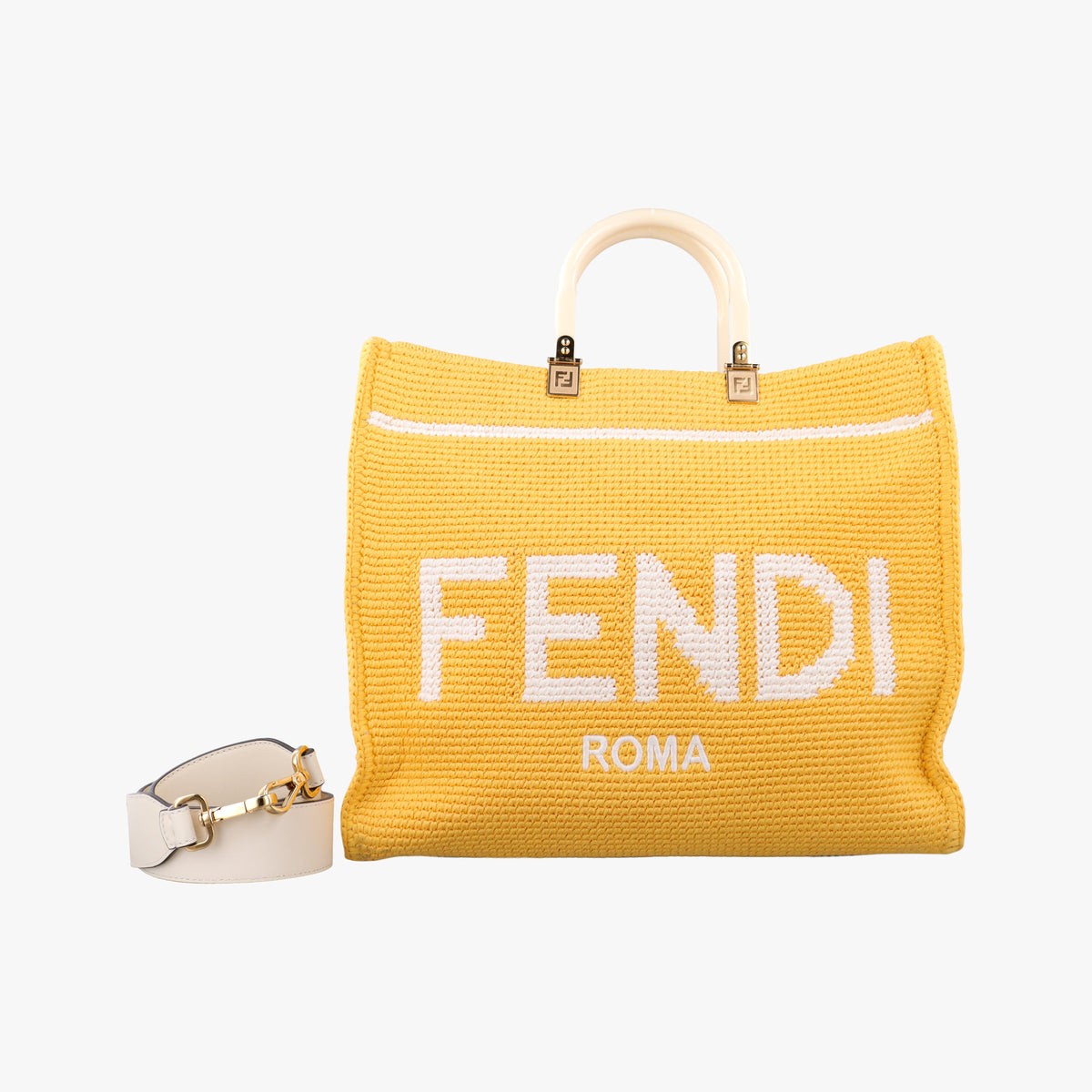 SUNSHINE Yellow Crochet×leather 8BH386 8BH386 AFP2 12085-218サンシャイン ミディアム イエロー クロッシェ×レザー 8BH386 8BH386 AFP2 12085-218
