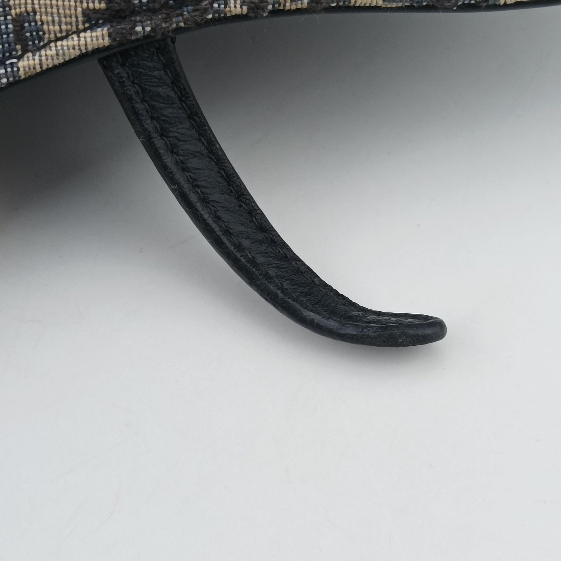 Saddle Navy×Gray jacquard×Leather 47-MA-0212サドル ネイビー×グレー ジャガード×レザー 47-MA-0212