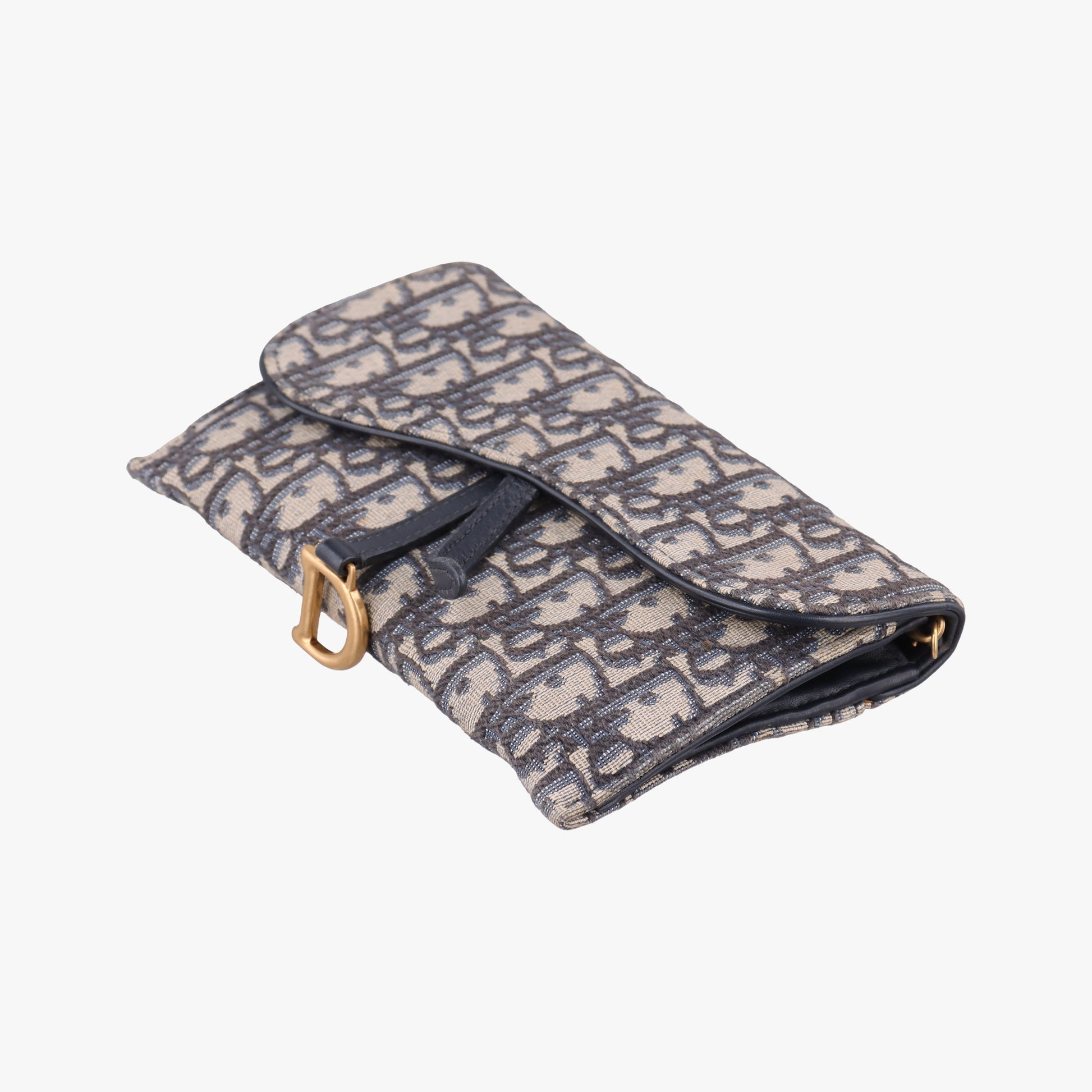 Saddle Navy×Gray jacquard×Leather 47-MA-0212サドル ネイビー×グレー ジャガード×レザー 47-MA-0212