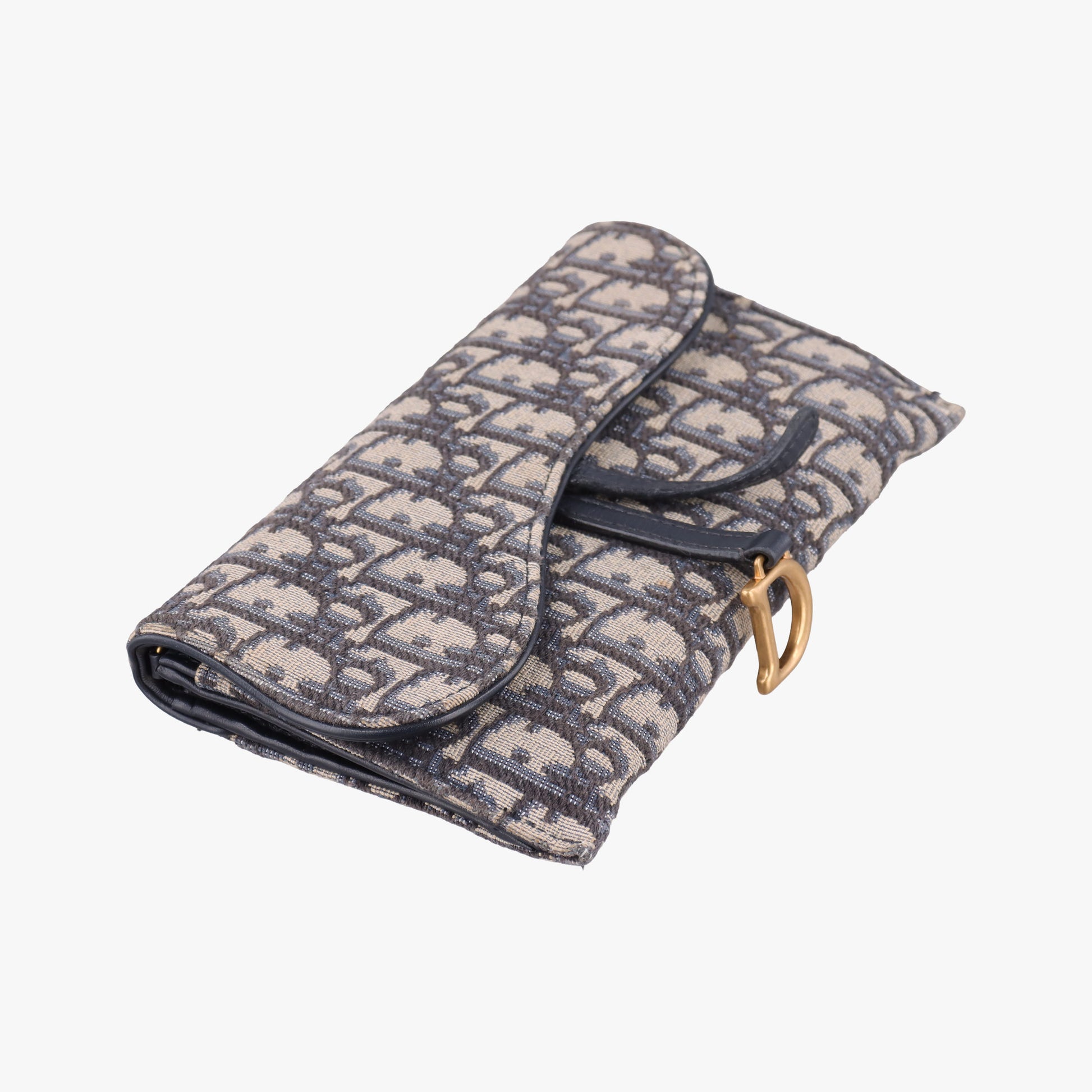 Saddle Navy×Gray jacquard×Leather 47-MA-0212サドル ネイビー×グレー ジャガード×レザー 47-MA-0212