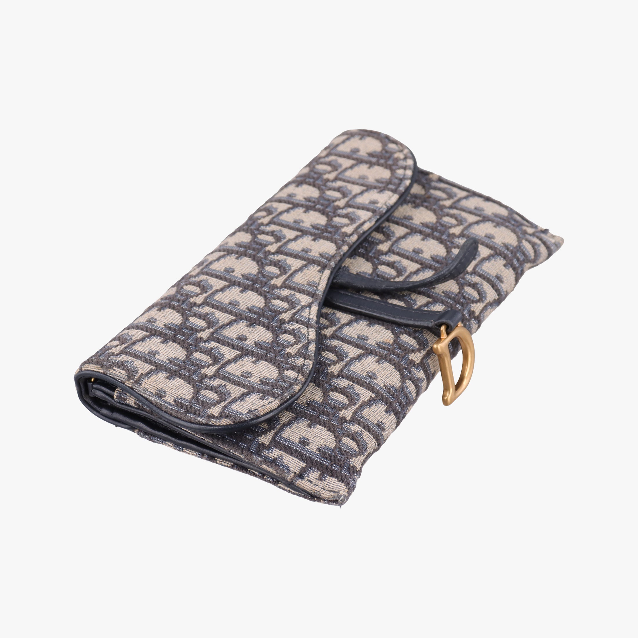 Saddle Navy×Gray jacquard×Leather 47-MA-0212サドル ネイビー×グレー ジャガード×レザー 47-MA-0212