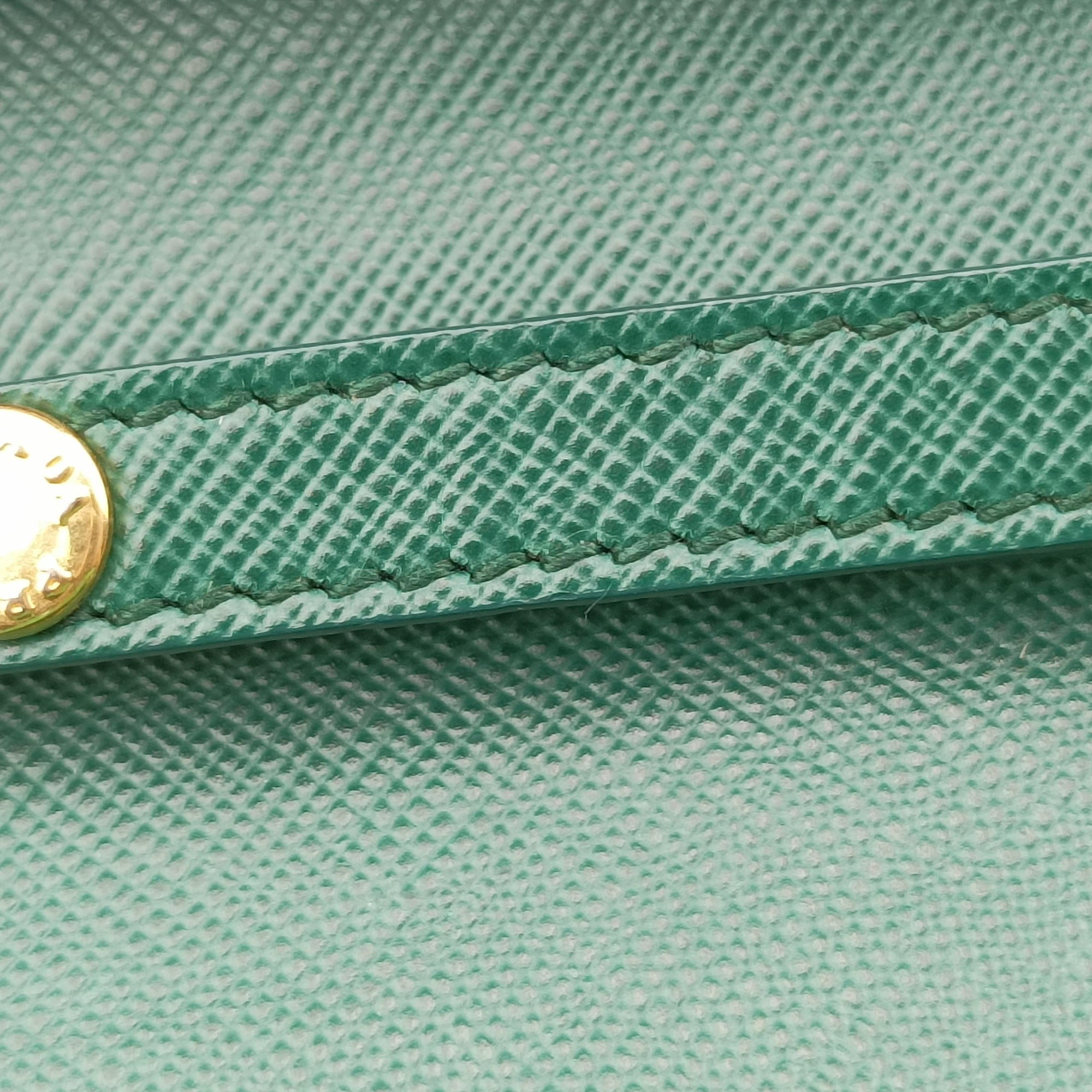 Corole Chain Green Saffiano Leather 25コロール チェーン グリーン サフィアーノレザー 25