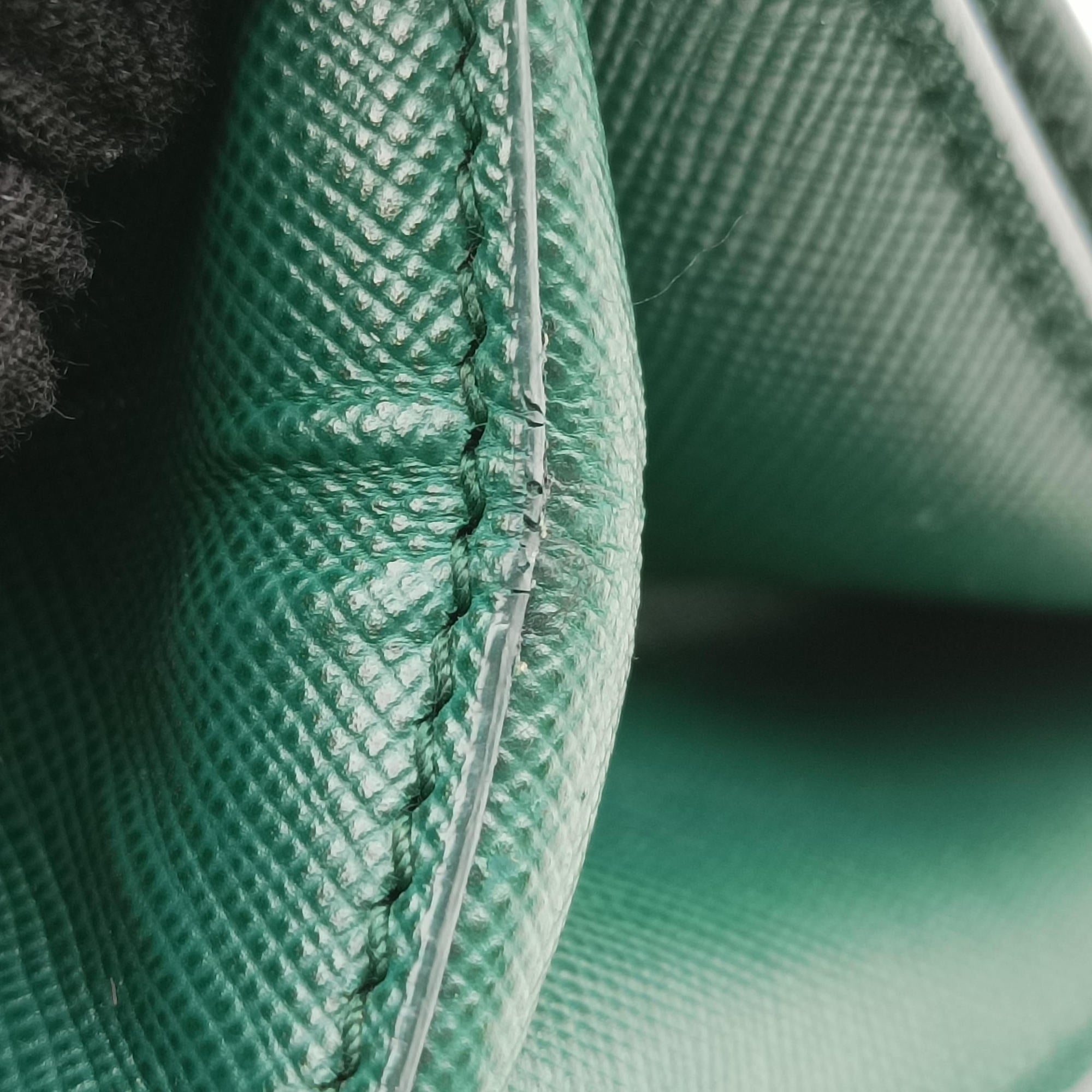 Corole Chain Green Saffiano Leather 25コロール チェーン グリーン サフィアーノレザー 25
