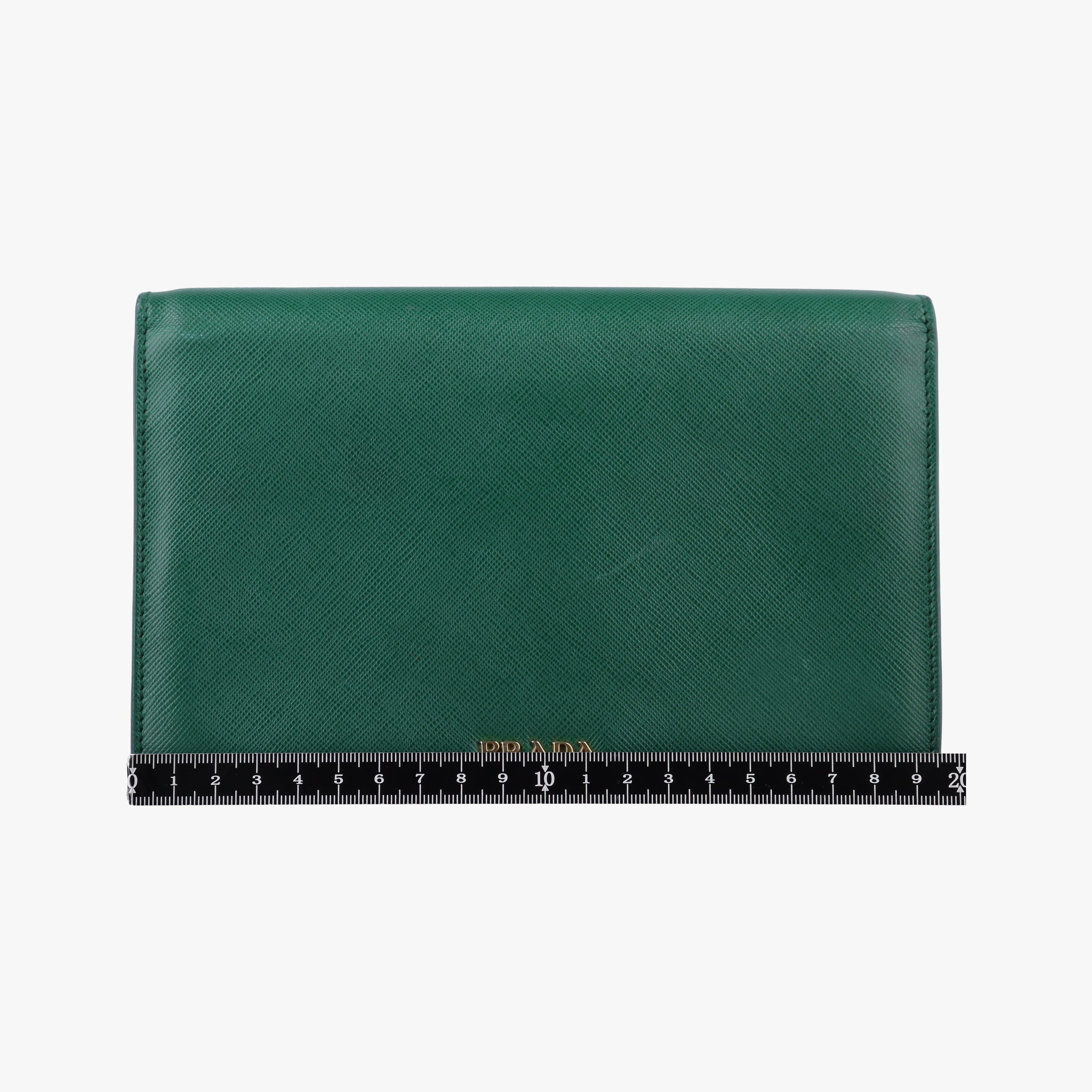 Corole Chain Green Saffiano Leather 25コロール チェーン グリーン サフィアーノレザー 25