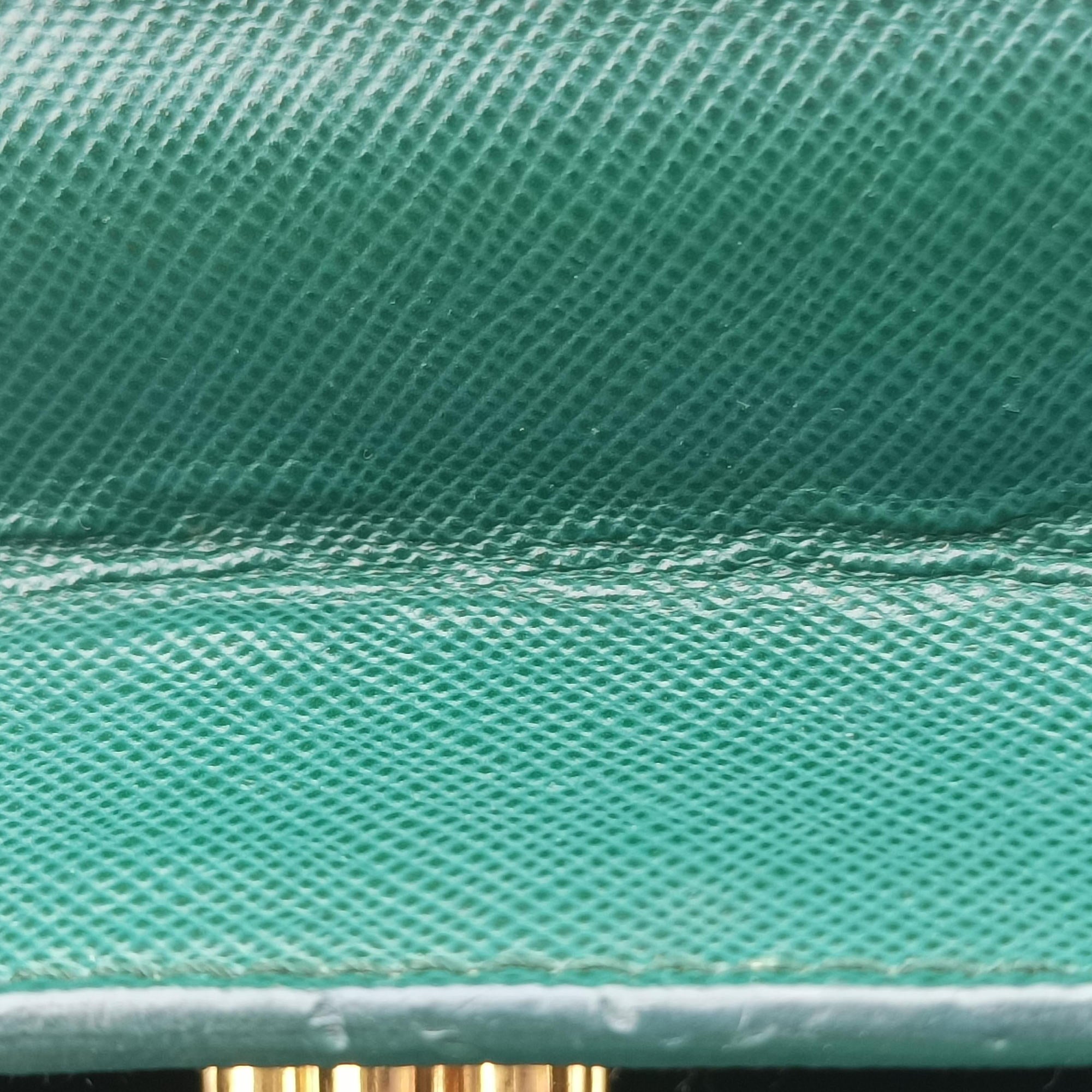 Corole Chain Green Saffiano Leather 25コロール チェーン グリーン サフィアーノレザー 25