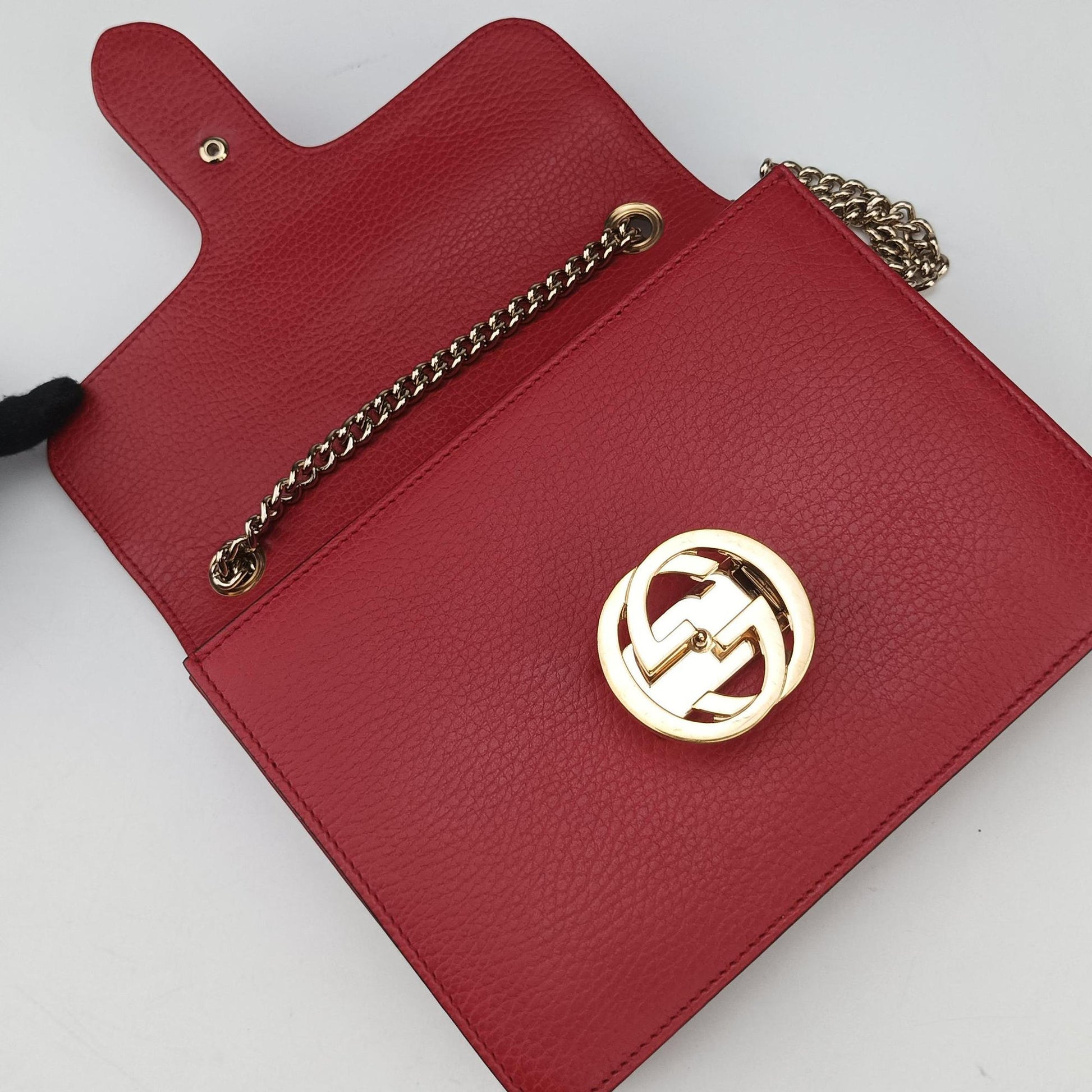 Interlocking G Red Leather 510304 B027373642インターロッキングG レッド レザー 510304 B027373642