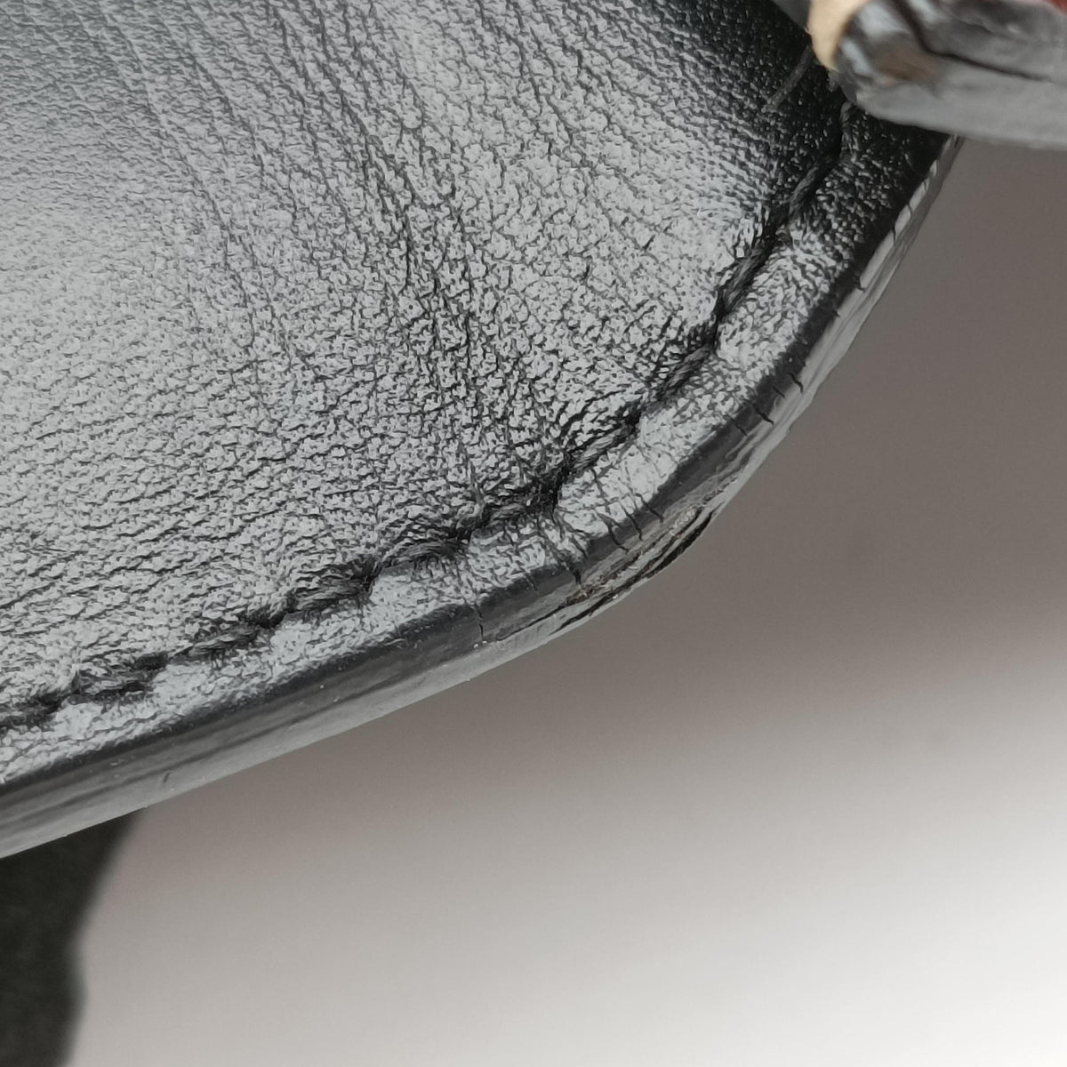 Padlock Black PVC coated canvas×Leather 409487 E024459838パドロック ブラック PVCコーティングキャンバス×レザー 409487 E024459838