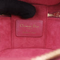 Lady Dior micro vanity RedPink lambskin 23-BO-0211レディディオール マイクロ ヴァニティ レッドピンク ラムスキン 23-BO-0211