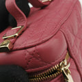 Lady Dior micro vanity RedPink lambskin 23-BO-0211レディディオール マイクロ ヴァニティ レッドピンク ラムスキン 23-BO-0211