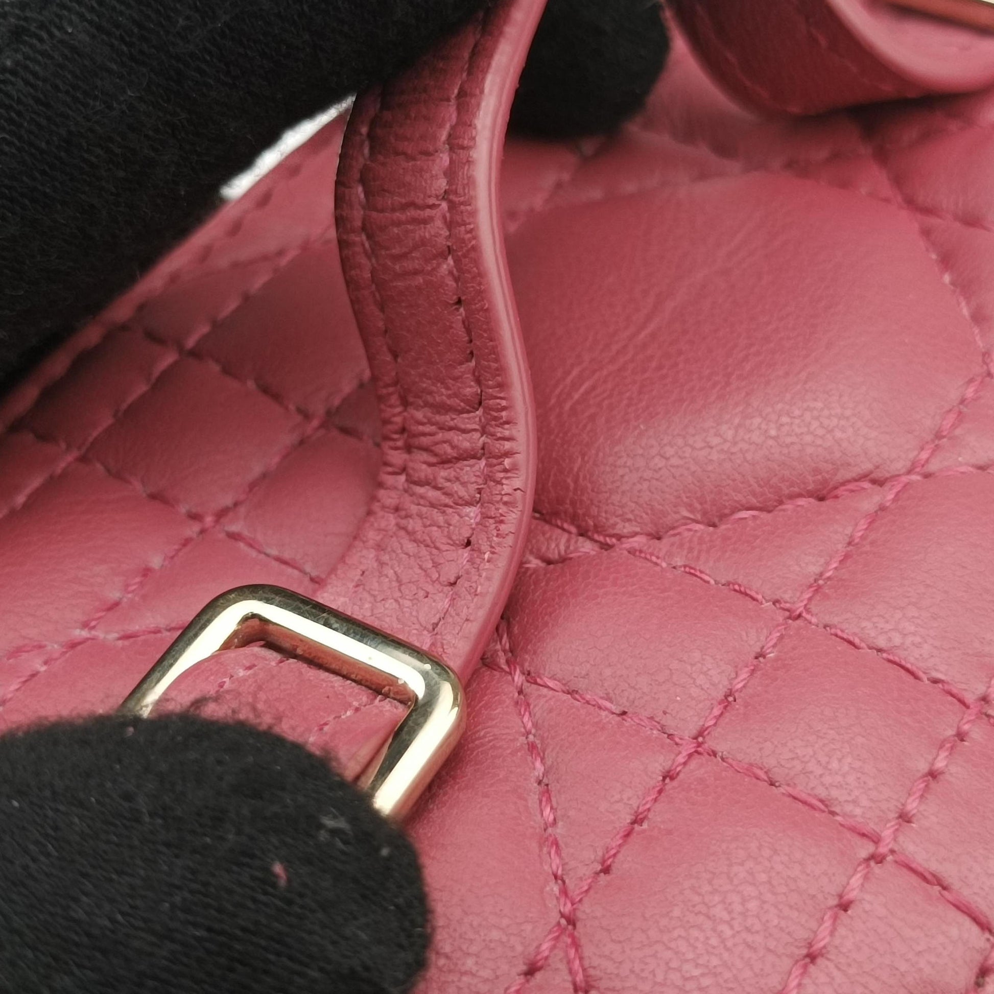 Lady Dior micro vanity RedPink lambskin 23-BO-0211レディディオール マイクロ ヴァニティ レッドピンク ラムスキン 23-BO-0211