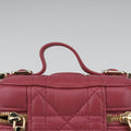 Lady Dior micro vanity RedPink lambskin 23-BO-0211レディディオール マイクロ ヴァニティ レッドピンク ラムスキン 23-BO-0211