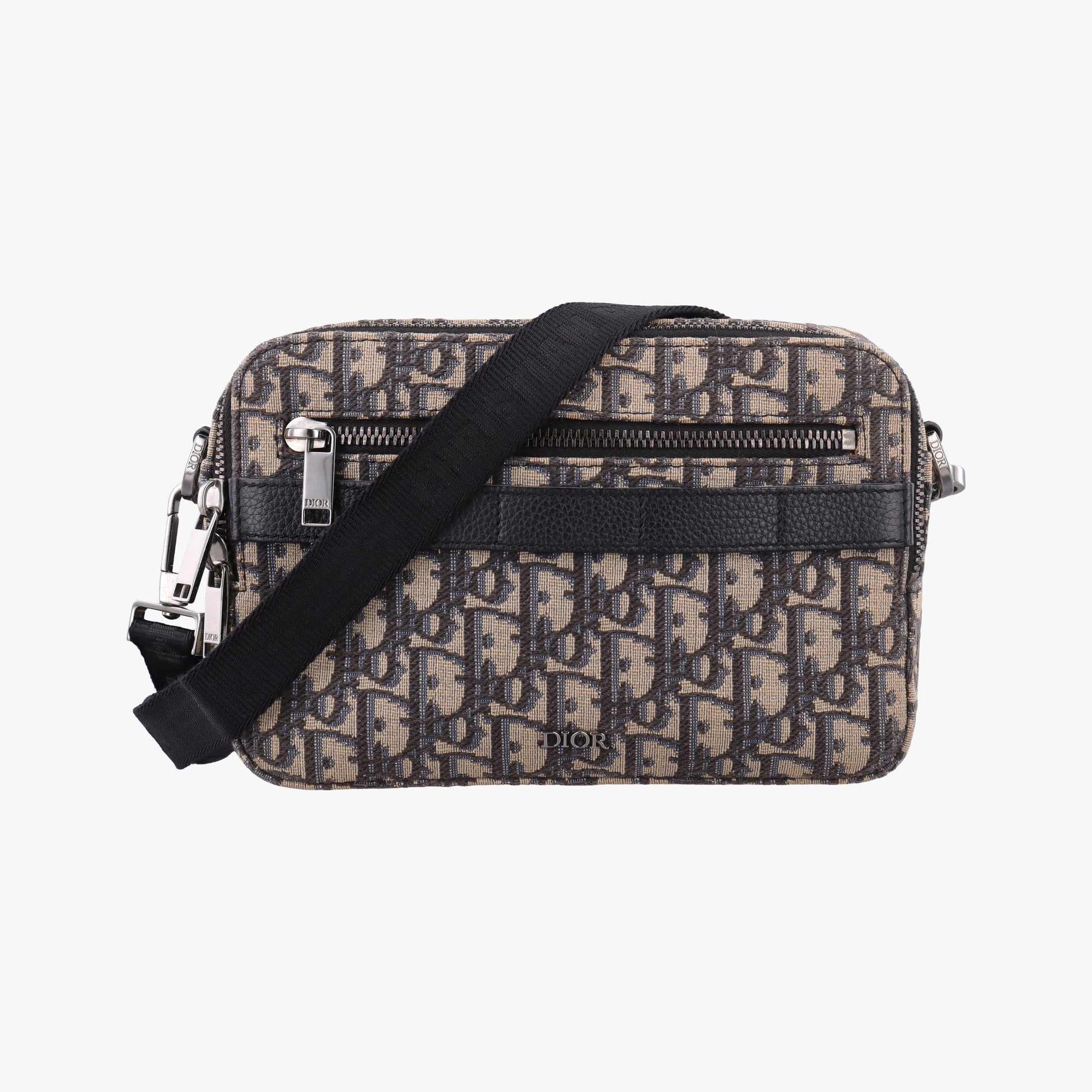 Safari Oblique Navy×Gray jacquard×Leather 27-BO-0222サファリ オブリーク ネイビー×グレー ジャガード×レザー 27-BO-0222