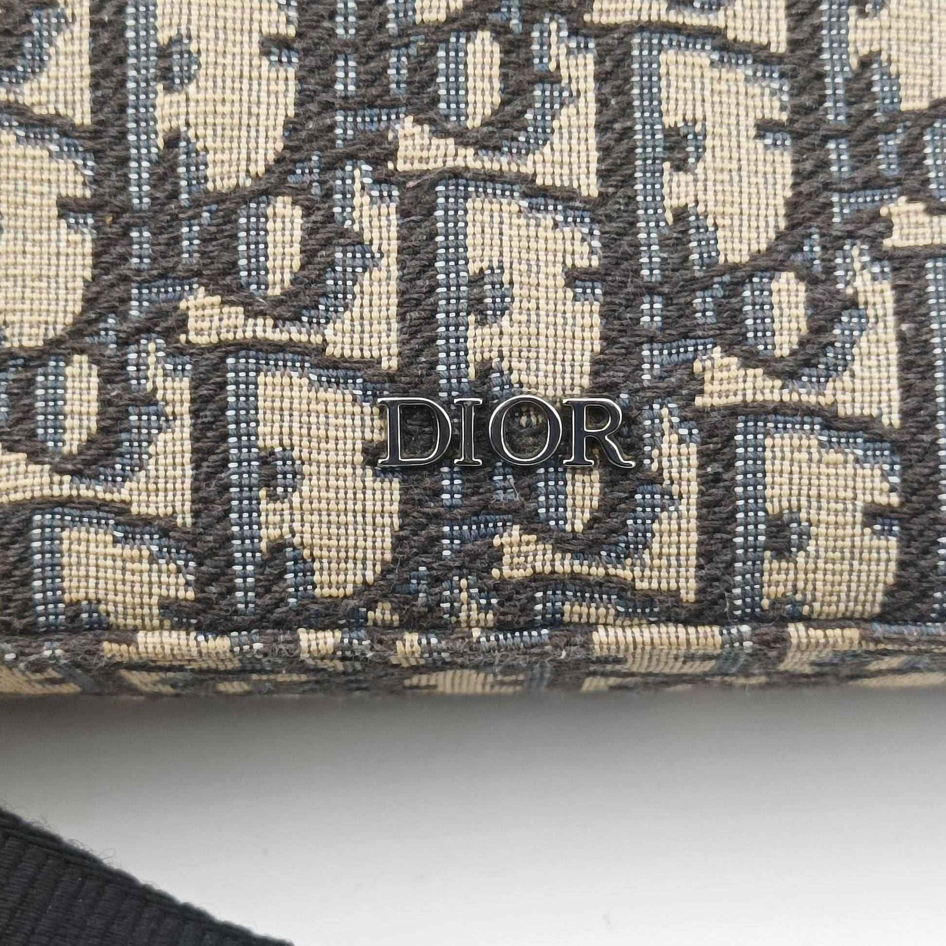 Safari Oblique Navy×Gray jacquard×Leather 27-BO-0222サファリ オブリーク ネイビー×グレー ジャガード×レザー 27-BO-0222