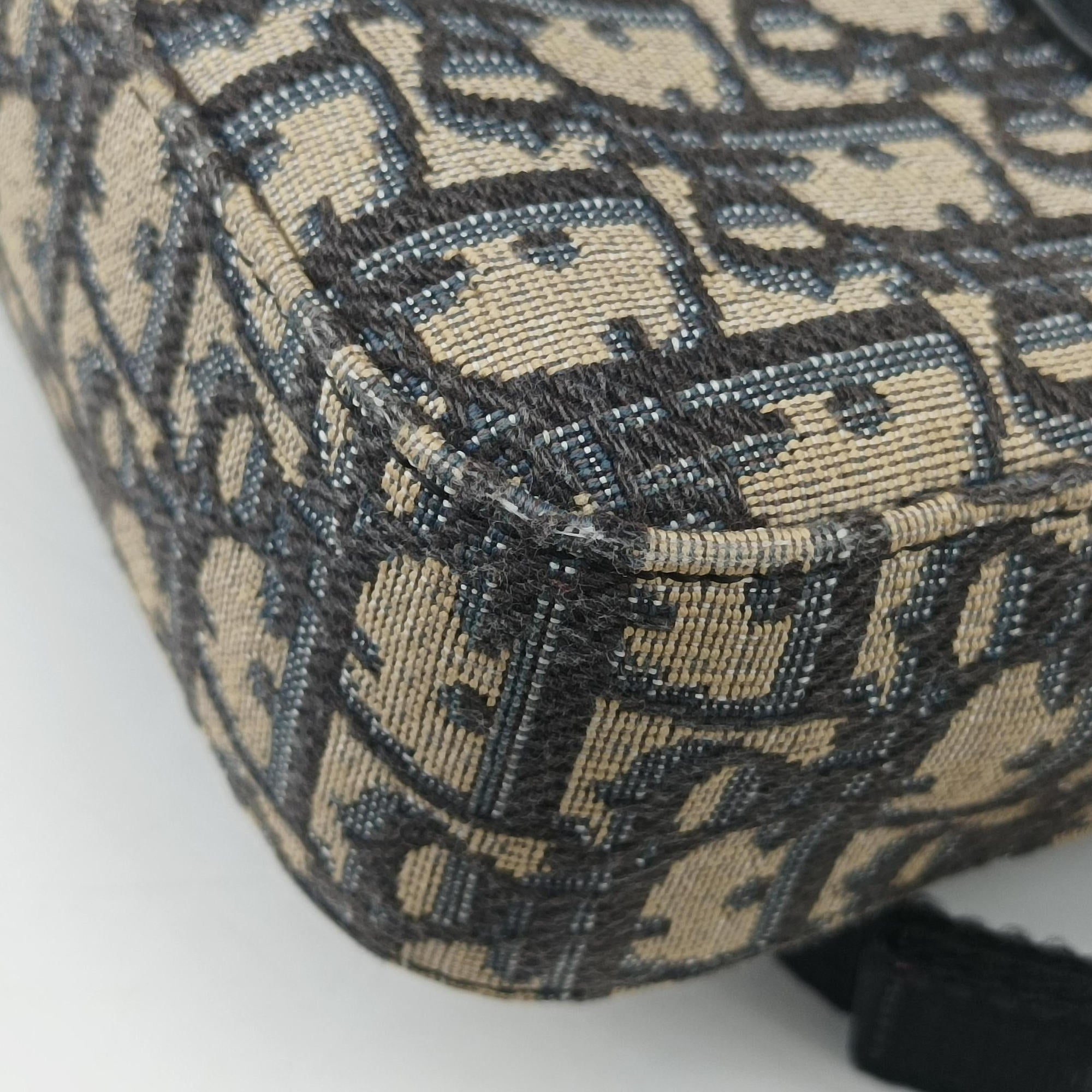 Safari Oblique Navy×Gray jacquard×Leather 27-BO-0222サファリ オブリーク ネイビー×グレー ジャガード×レザー 27-BO-0222