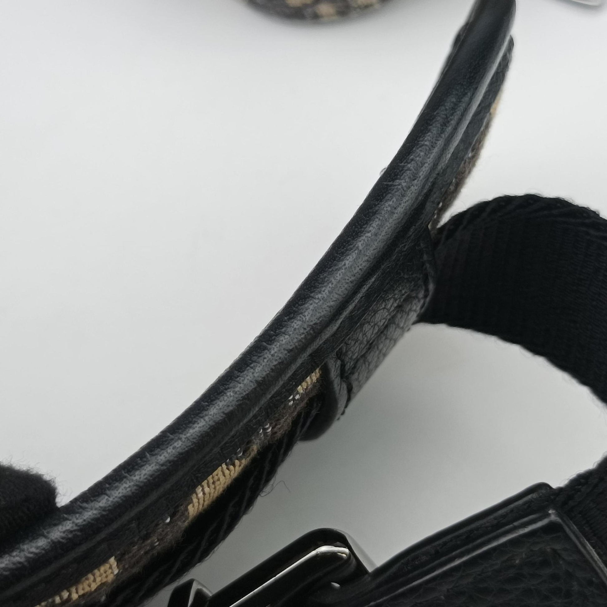Safari Oblique Navy×Gray jacquard×Leather 27-BO-0222サファリ オブリーク ネイビー×グレー ジャガード×レザー 27-BO-0222