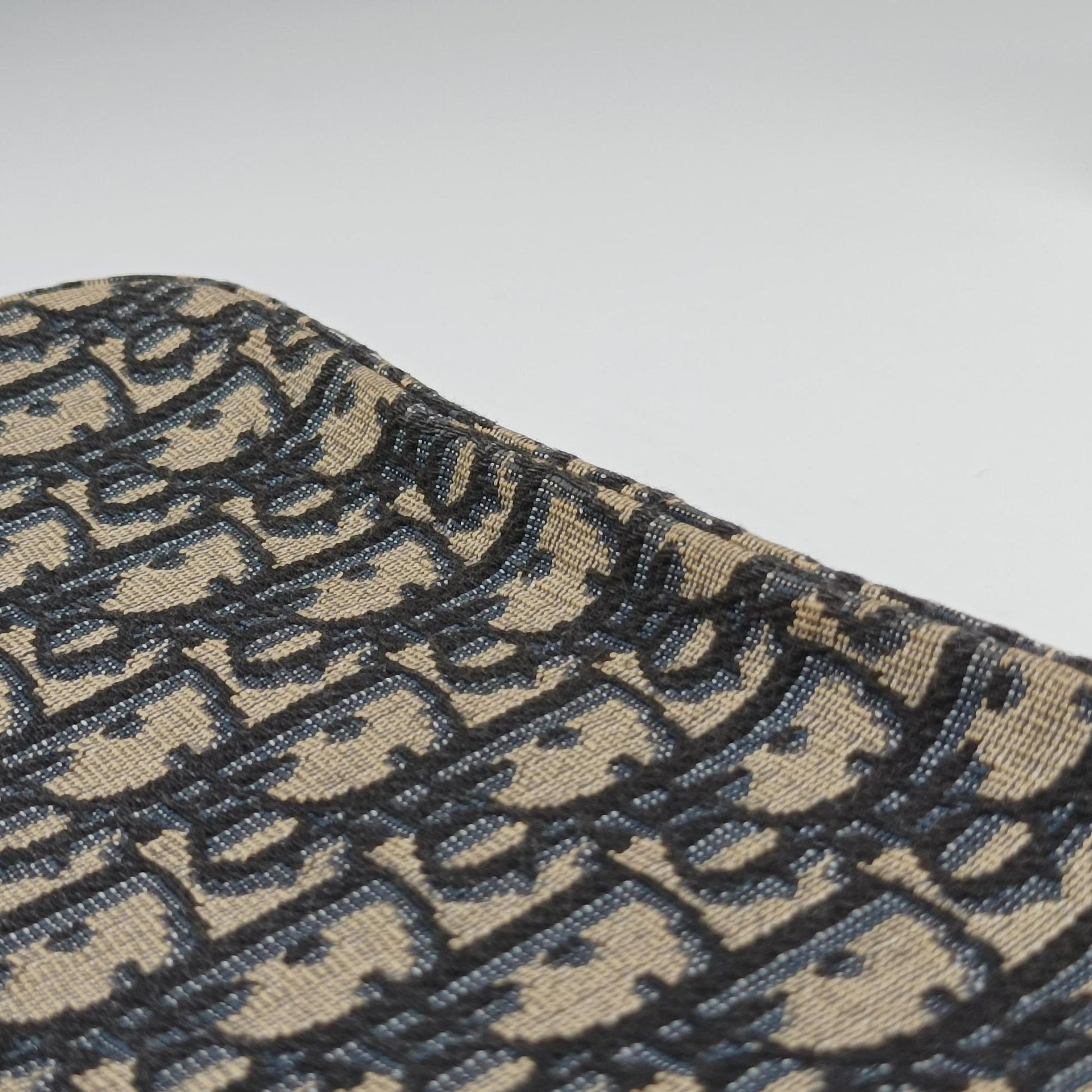 Safari Oblique Navy×Gray jacquard×Leather 27-BO-0222サファリ オブリーク ネイビー×グレー ジャガード×レザー 27-BO-0222