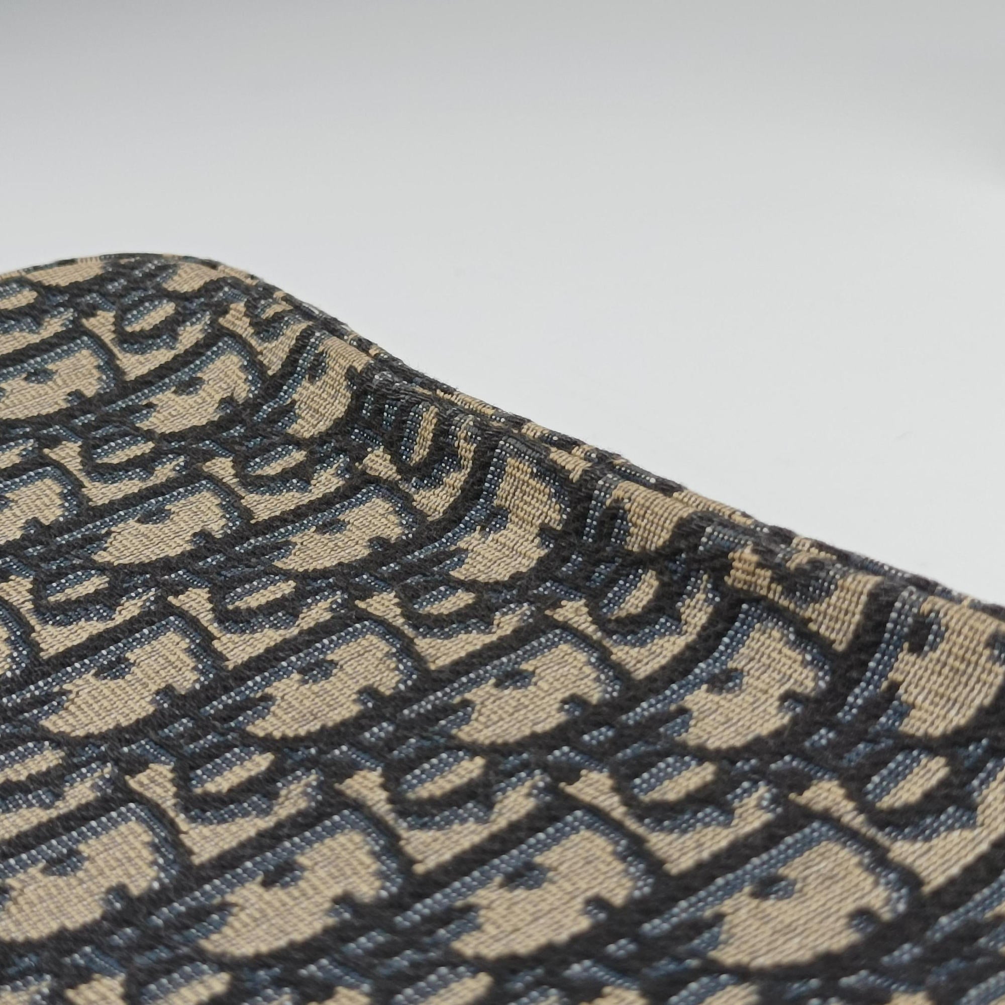 Safari Oblique Navy×Gray jacquard×Leather 27-BO-0222サファリ オブリーク ネイビー×グレー ジャガード×レザー 27-BO-0222