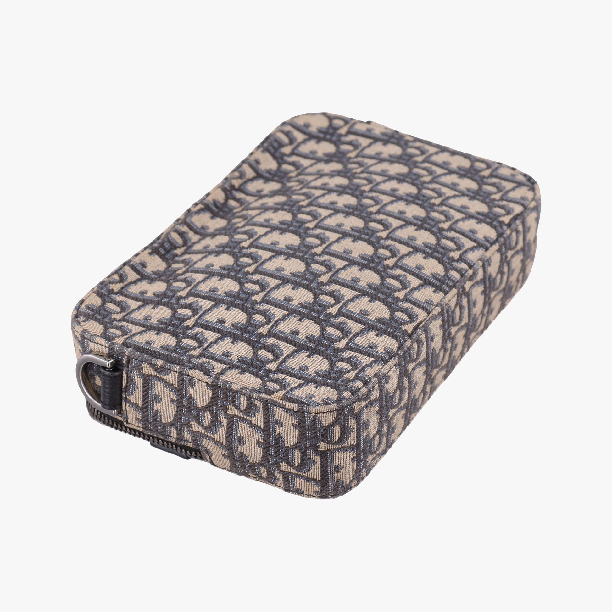 Safari Oblique Navy×Gray jacquard×Leather 27-BO-0222サファリ オブリーク ネイビー×グレー ジャガード×レザー 27-BO-0222