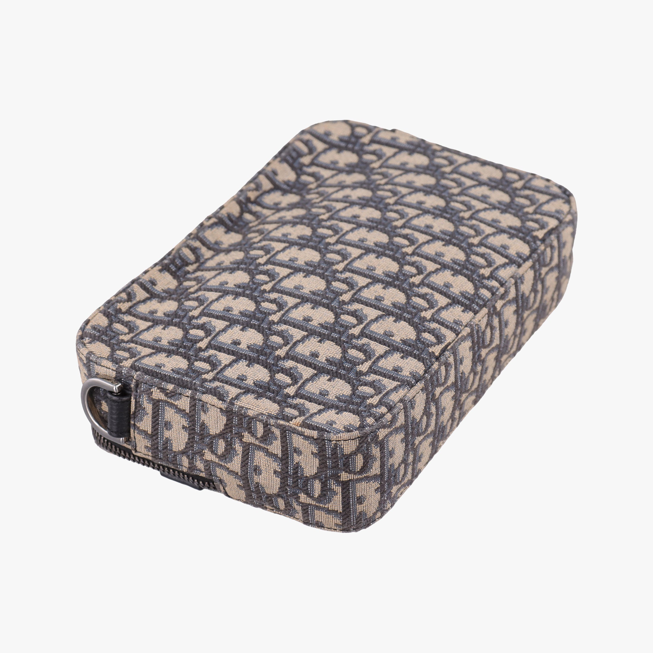 Safari Oblique Navy×Gray jacquard×Leather 27-BO-0222サファリ オブリーク ネイビー×グレー ジャガード×レザー 27-BO-0222