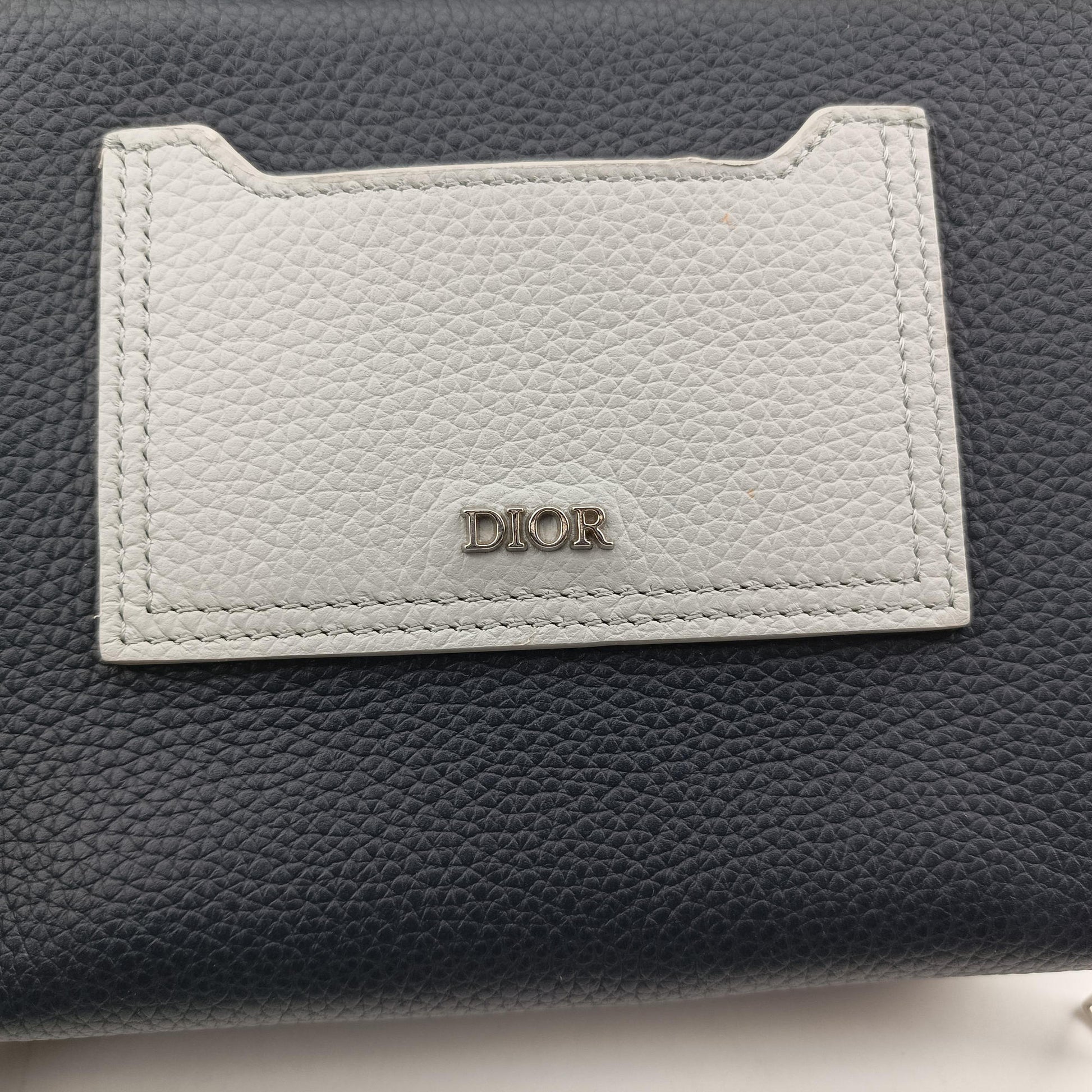 Compact Messenger Navy × Grey Leather 10-BO-0270コンパクト メッセンジャー ネイビー × グレー レザー 10-BO-0270
