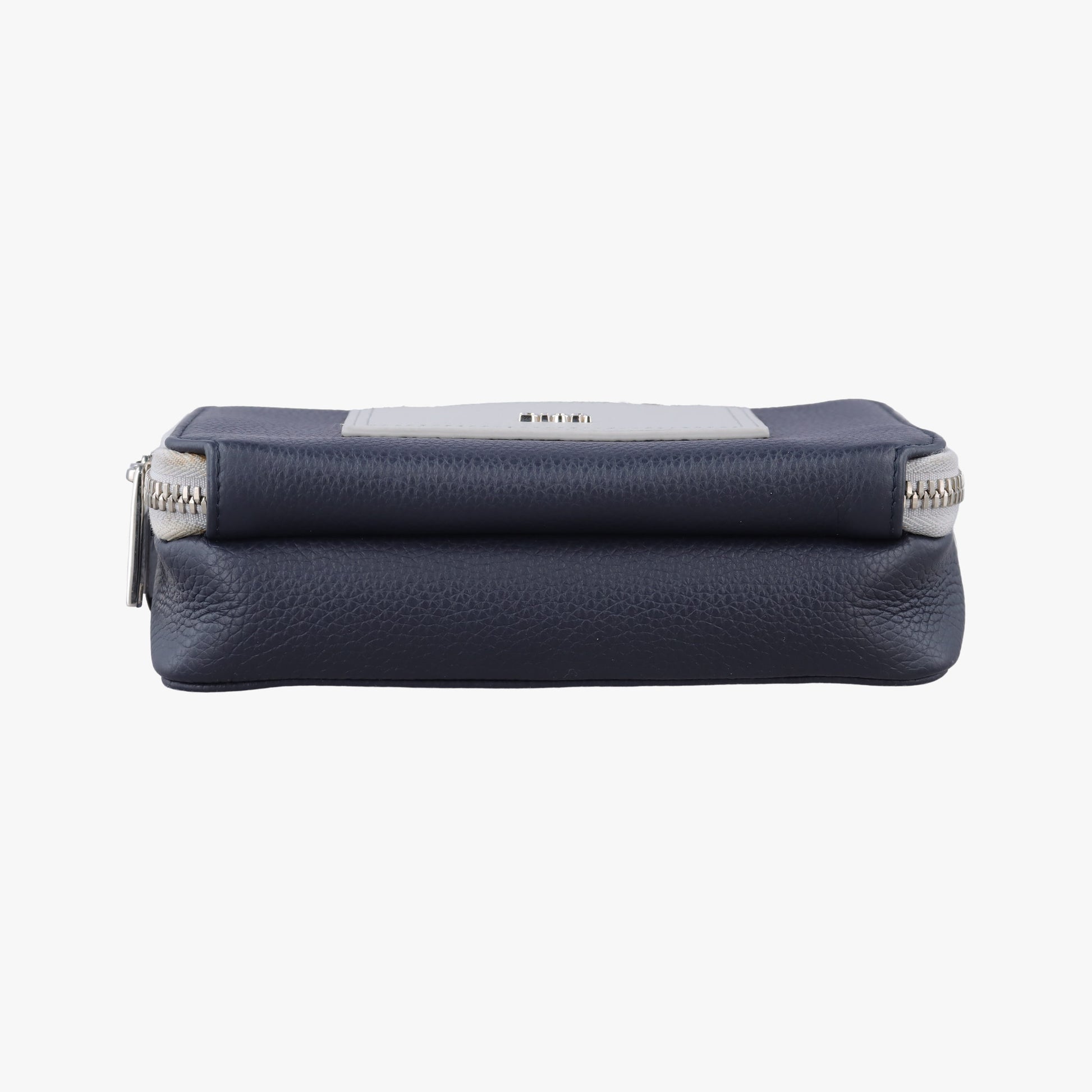 Compact Messenger Navy × Grey Leather 10-BO-0270コンパクト メッセンジャー ネイビー × グレー レザー 10-BO-0270