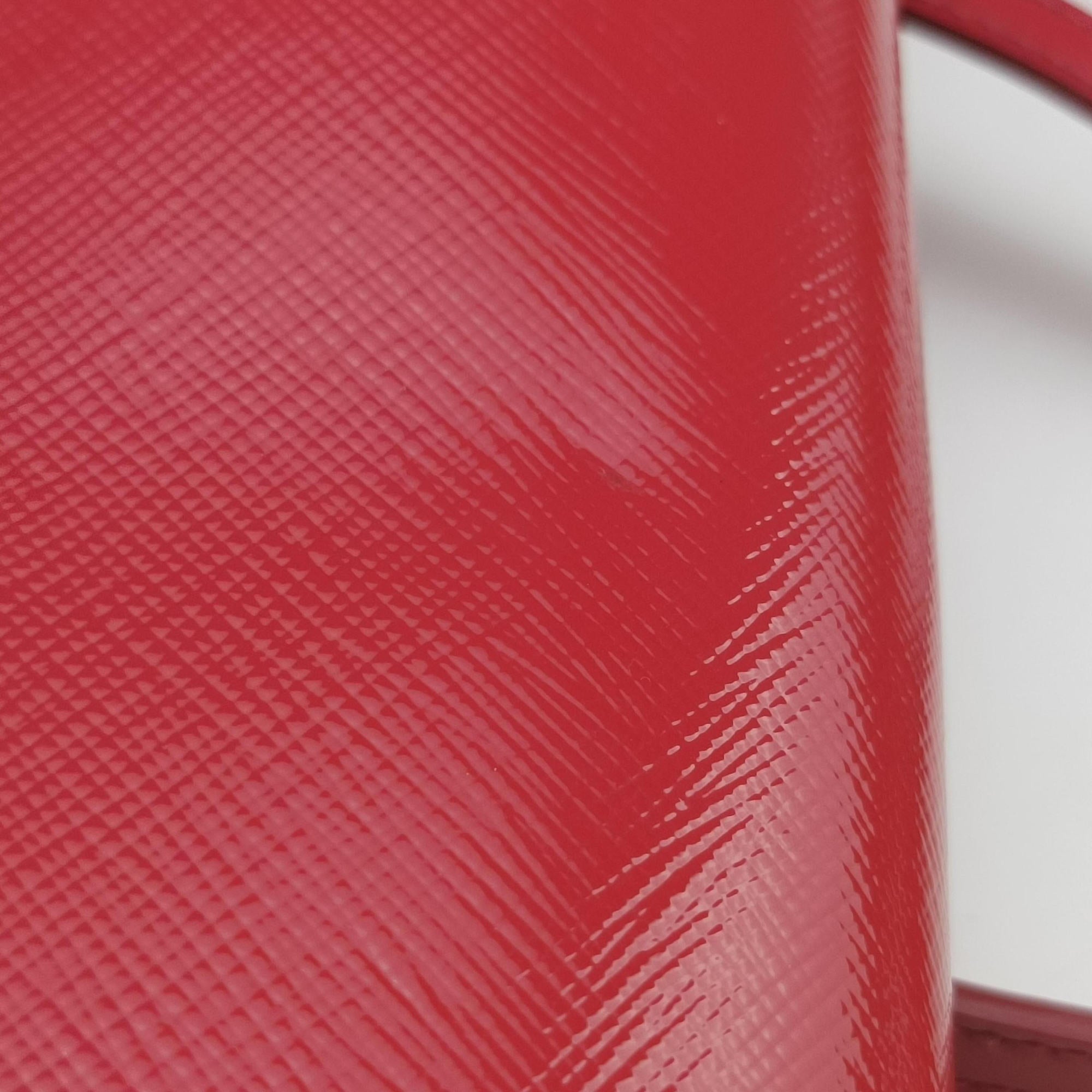 Sling Bandoliera Red Patent SAFFIANO Leather　 110スリング バンドリエラ レッド パテント サフィアーノレザー 110
